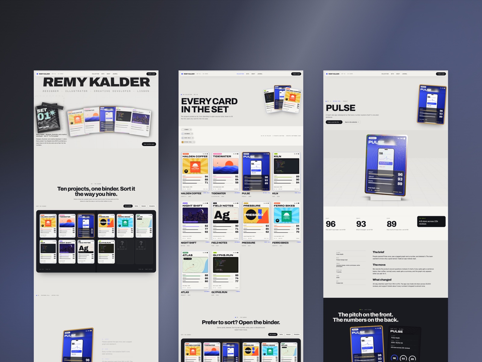 Portfoil Cards — Free Portfolio Template for Framer preview