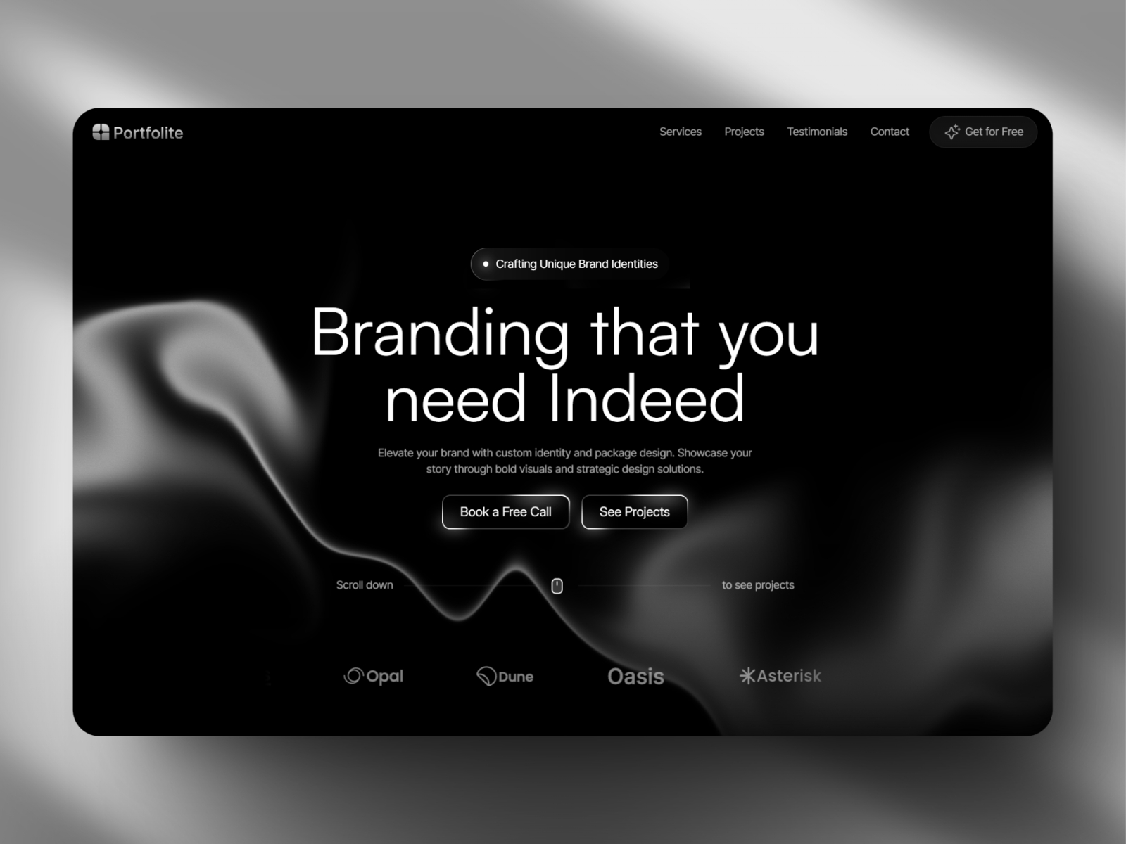 Portfolite: Free Personal Website Template by Framebase — Free Portfolio Framer Template preview