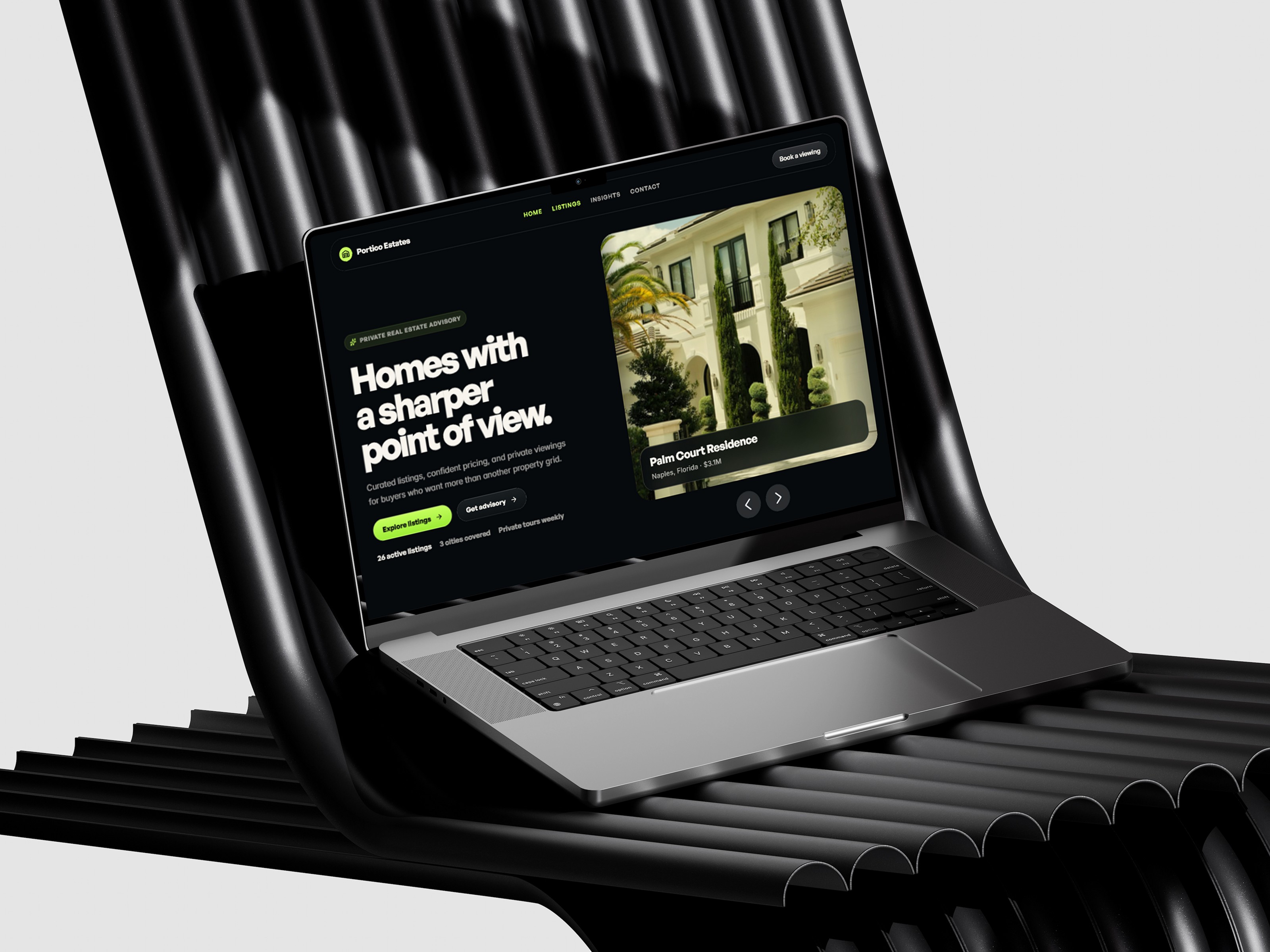 Portico — Free Real Estate Website Template by Samar Abbas — Free Real Estate Template for Framer by Samar Abbas preview
