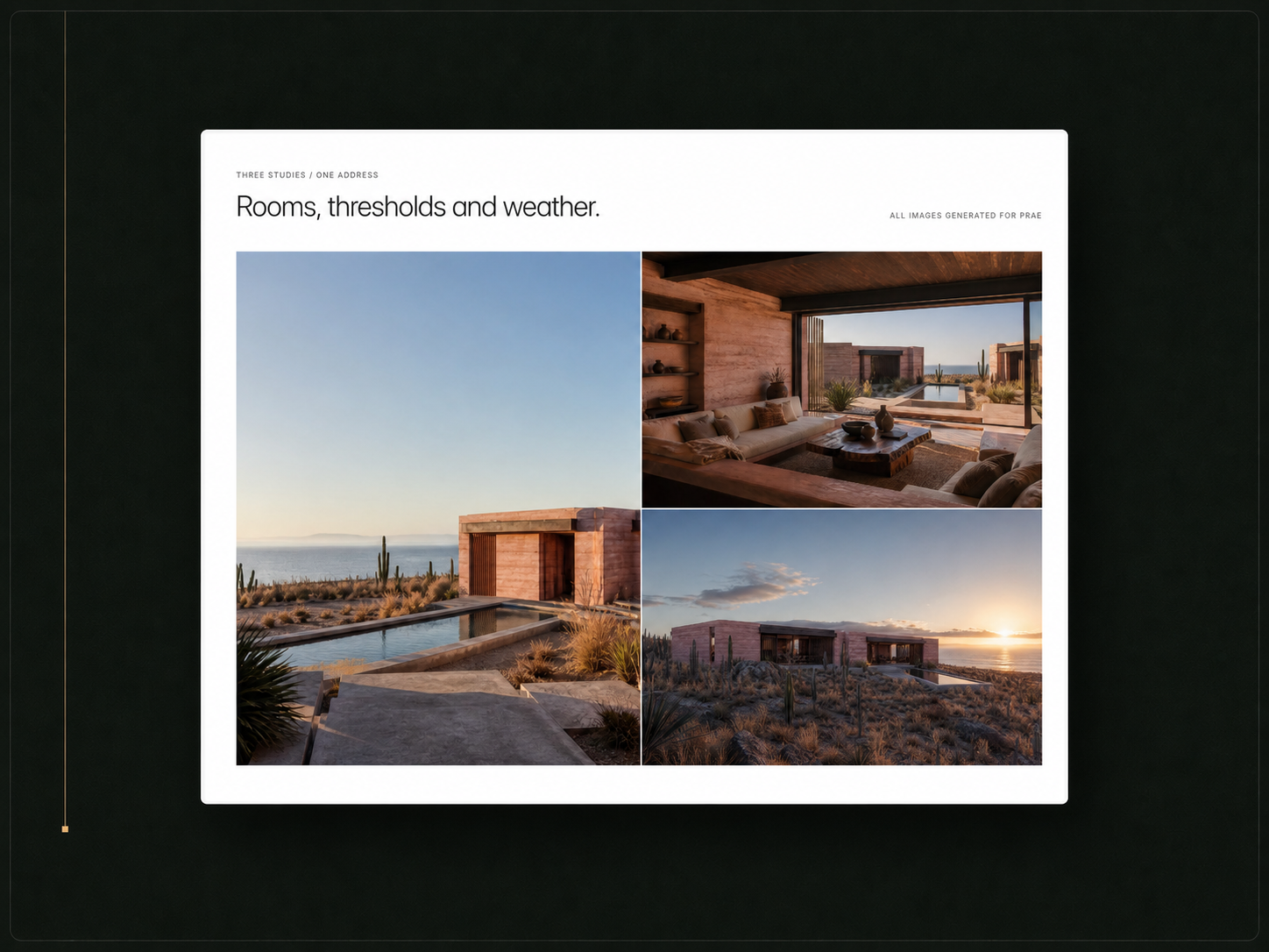 PRAE: Free Architecture Website Template by baptiste.fort — Free Architecture Framer Template preview