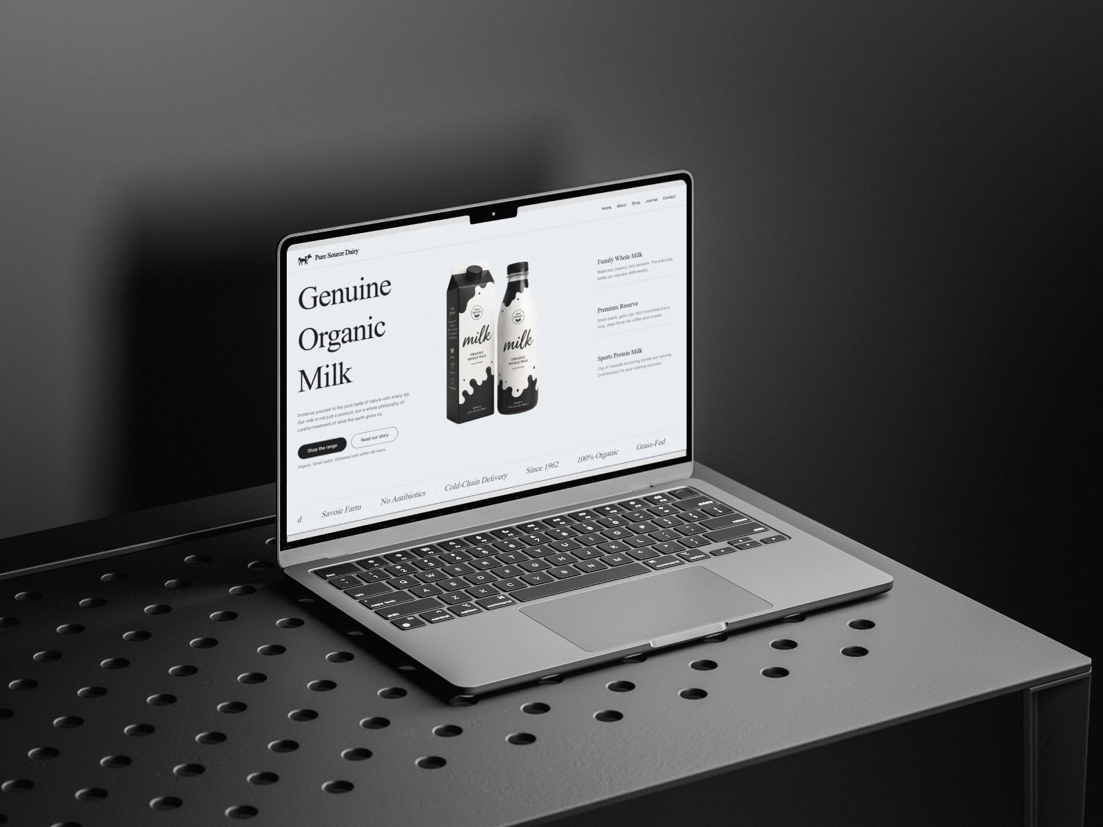 Pure Source Dairy — Free Ecommerce Website Template by Odebunmi Paul — Free Ecommerce Template for Framer by Odebunmi Paul preview