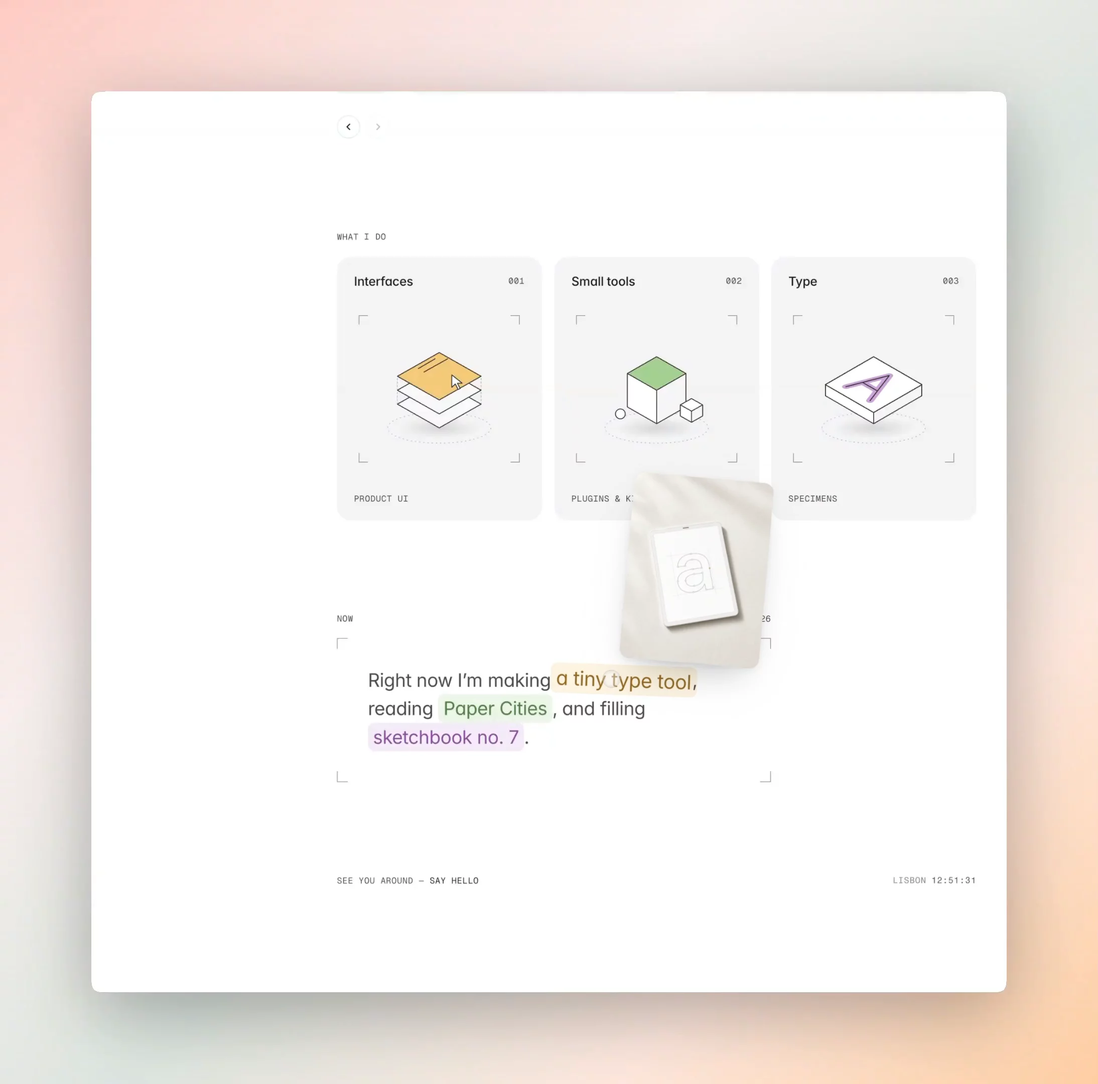 Rail Folio — Free Landing Page Framer Template preview