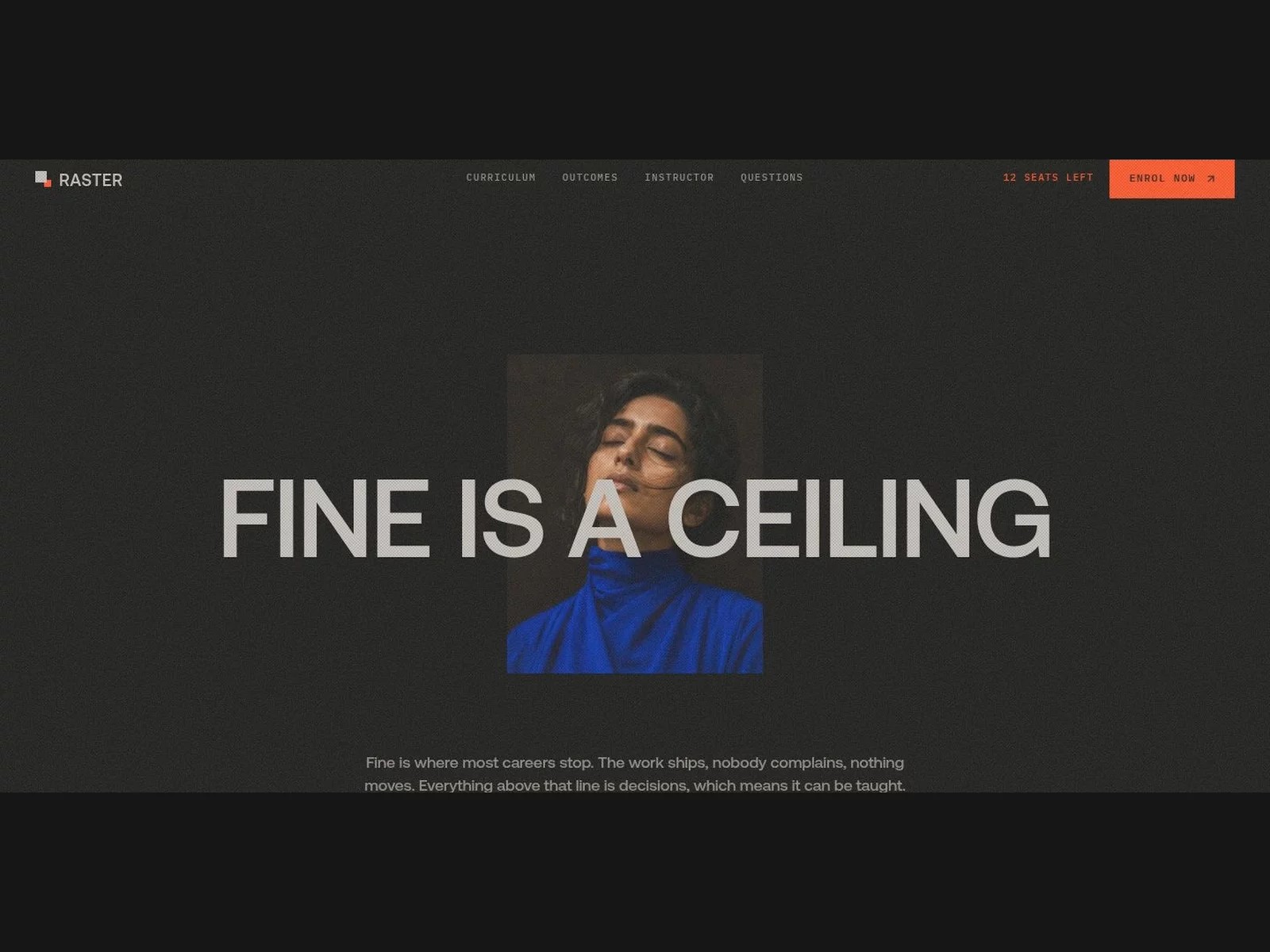 Raster Cohort — Free Education Website Template by Antony Packia Titus — Free Education Template for Framer by Antony Packia Titus preview
