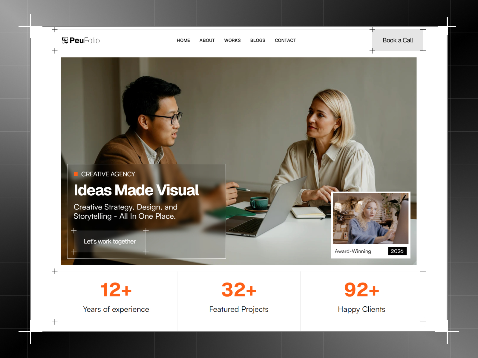 RawFolio: Free Portfolio Website Template by Anayatul Islam — Free Portfolio Framer Template preview