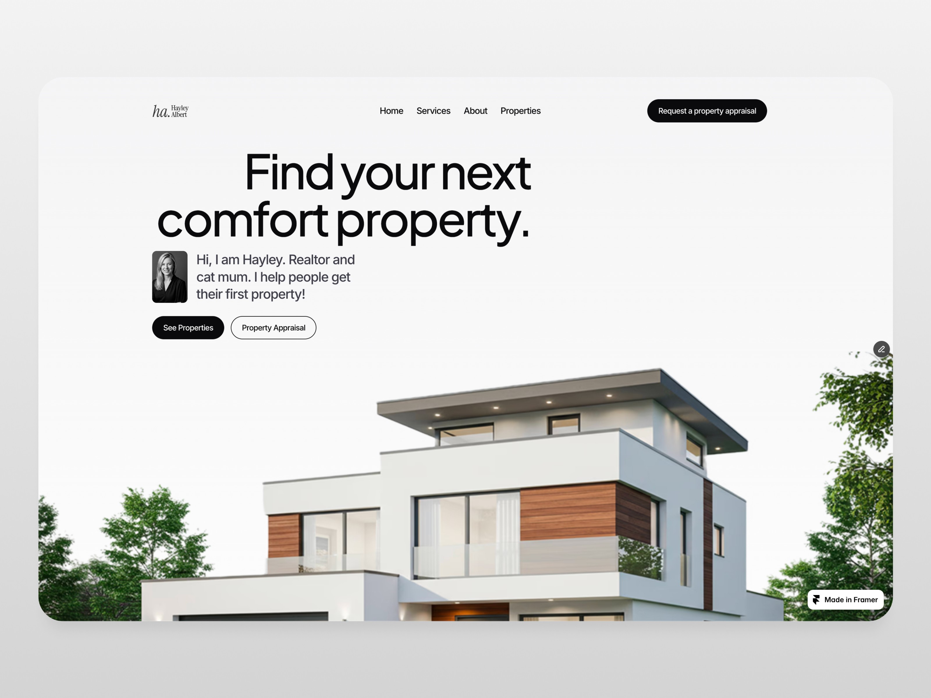 Realtour — Free Real Estate Website Template by Plaiter — Free Real Estate Template for Framer by Plaiter preview