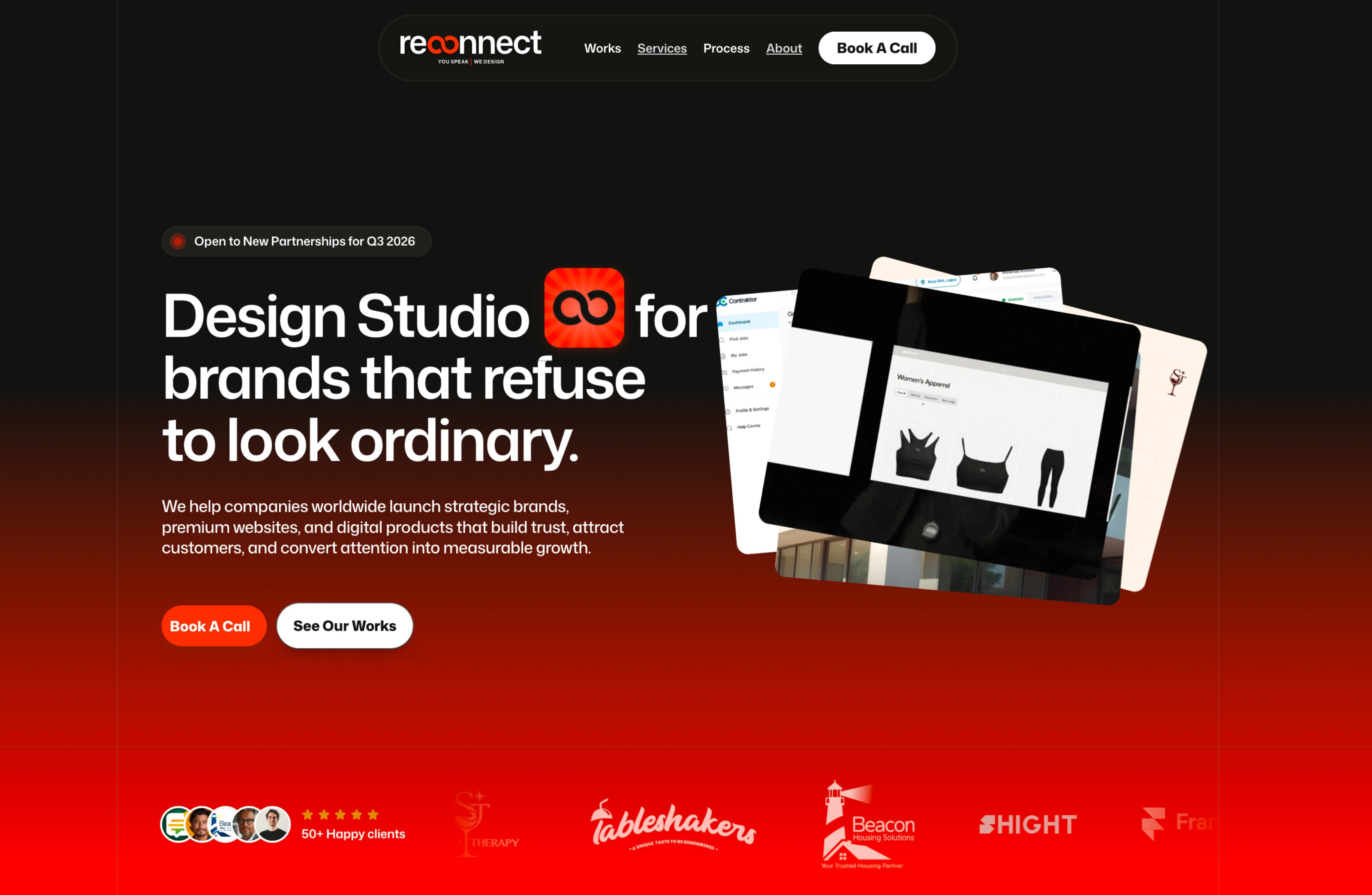 Reconnect Studio — Free Portfolio Website Template by Reconnect Studio — Free Portfolio Template for Framer by Reconnect Studio preview