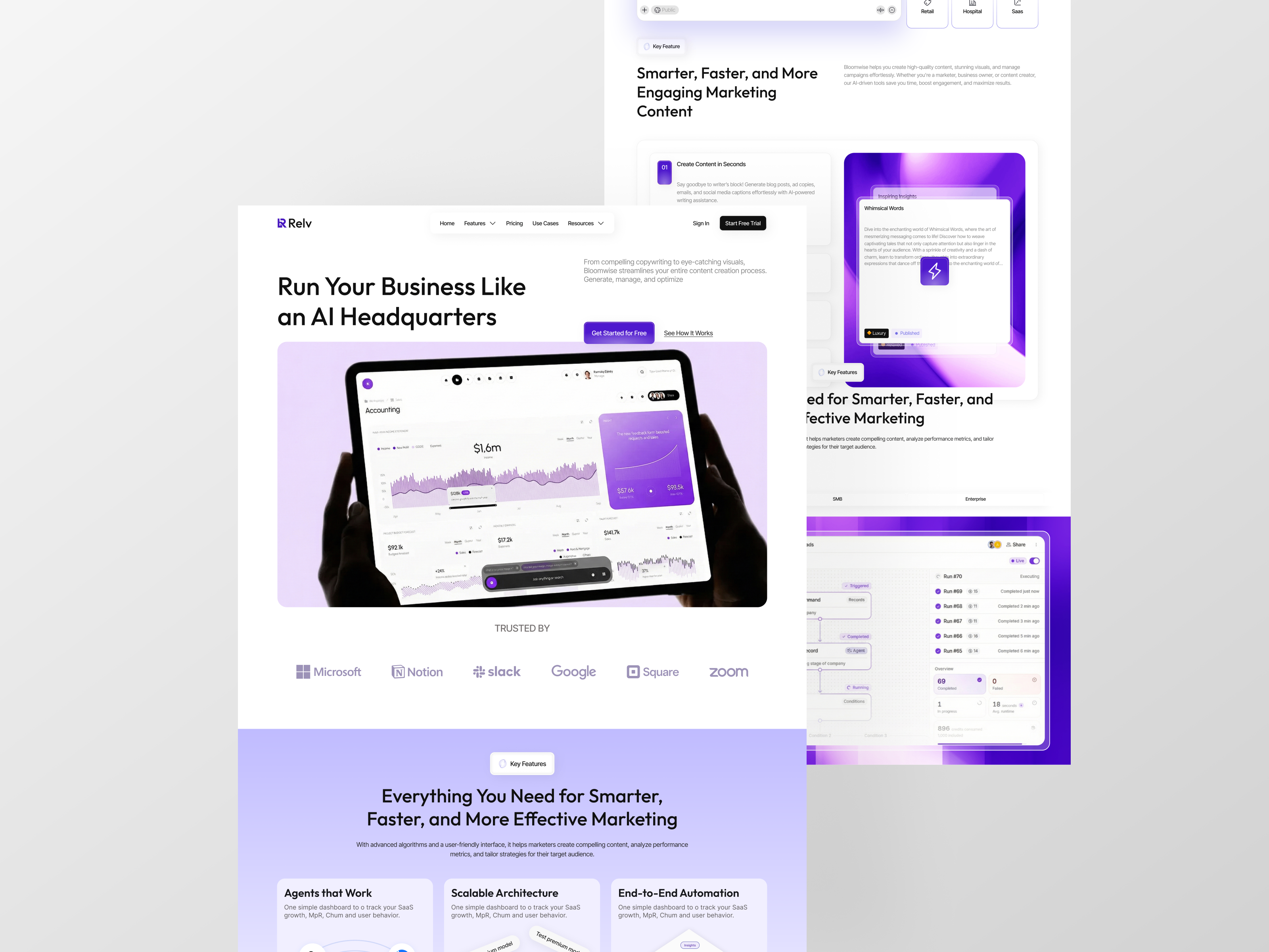 Relix — Free AI Website Template by Ikbal H. — Free SaaS Template for Framer by Ikbal H. preview
