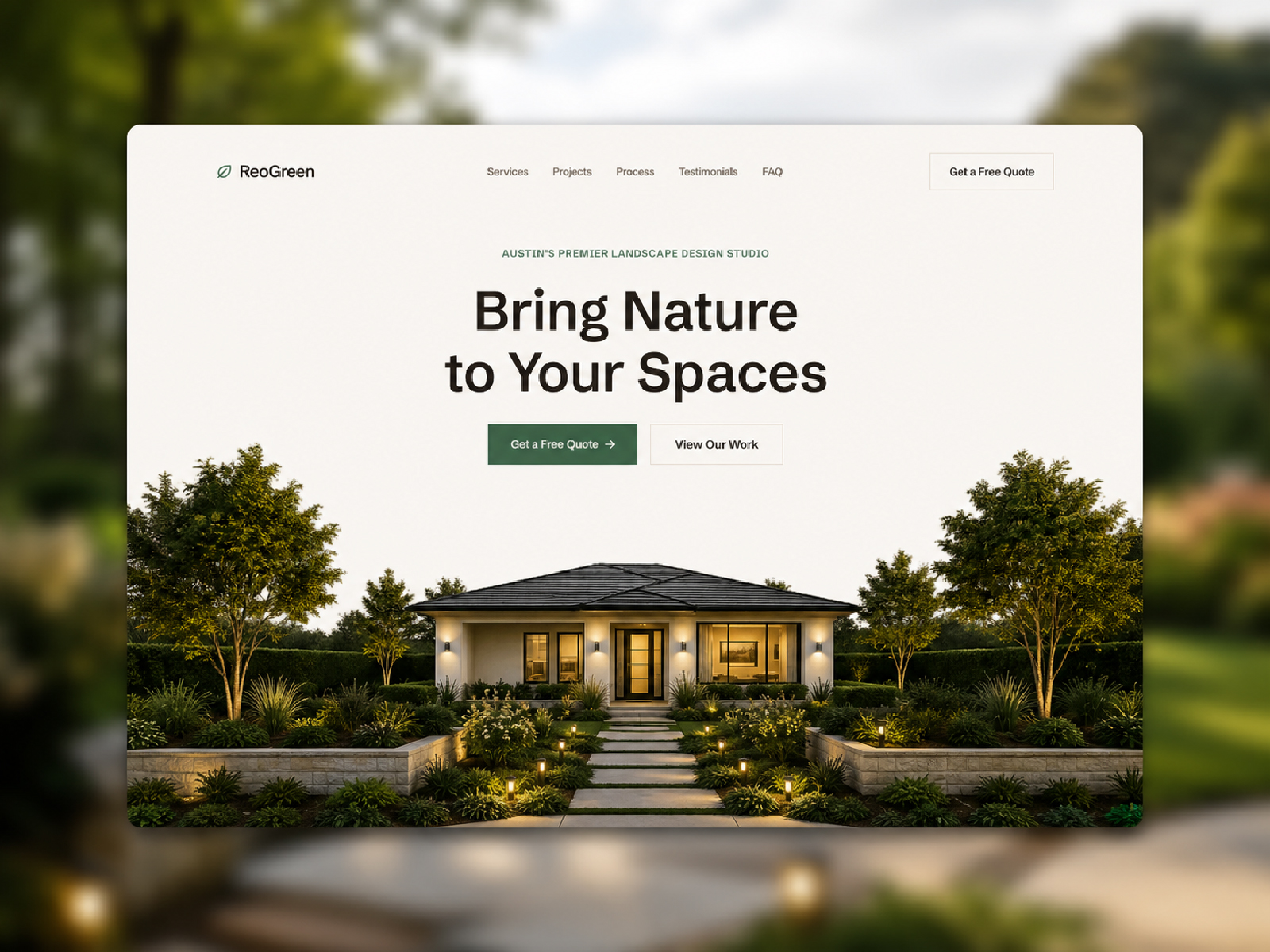 ReoGreen — Free Real Estate Website Template by Reovan — Free Real Estate Template for Framer by Reovan preview