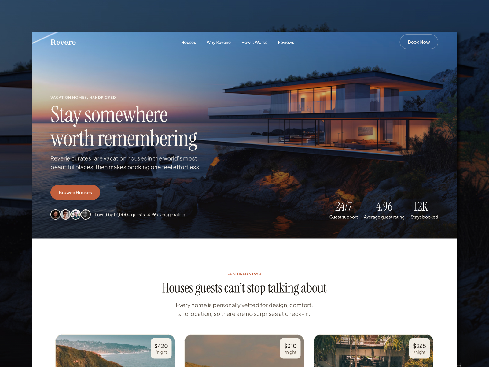 Revere: Free Real Estate Website Template by Fitrin — Free Real Estate Framer Template preview