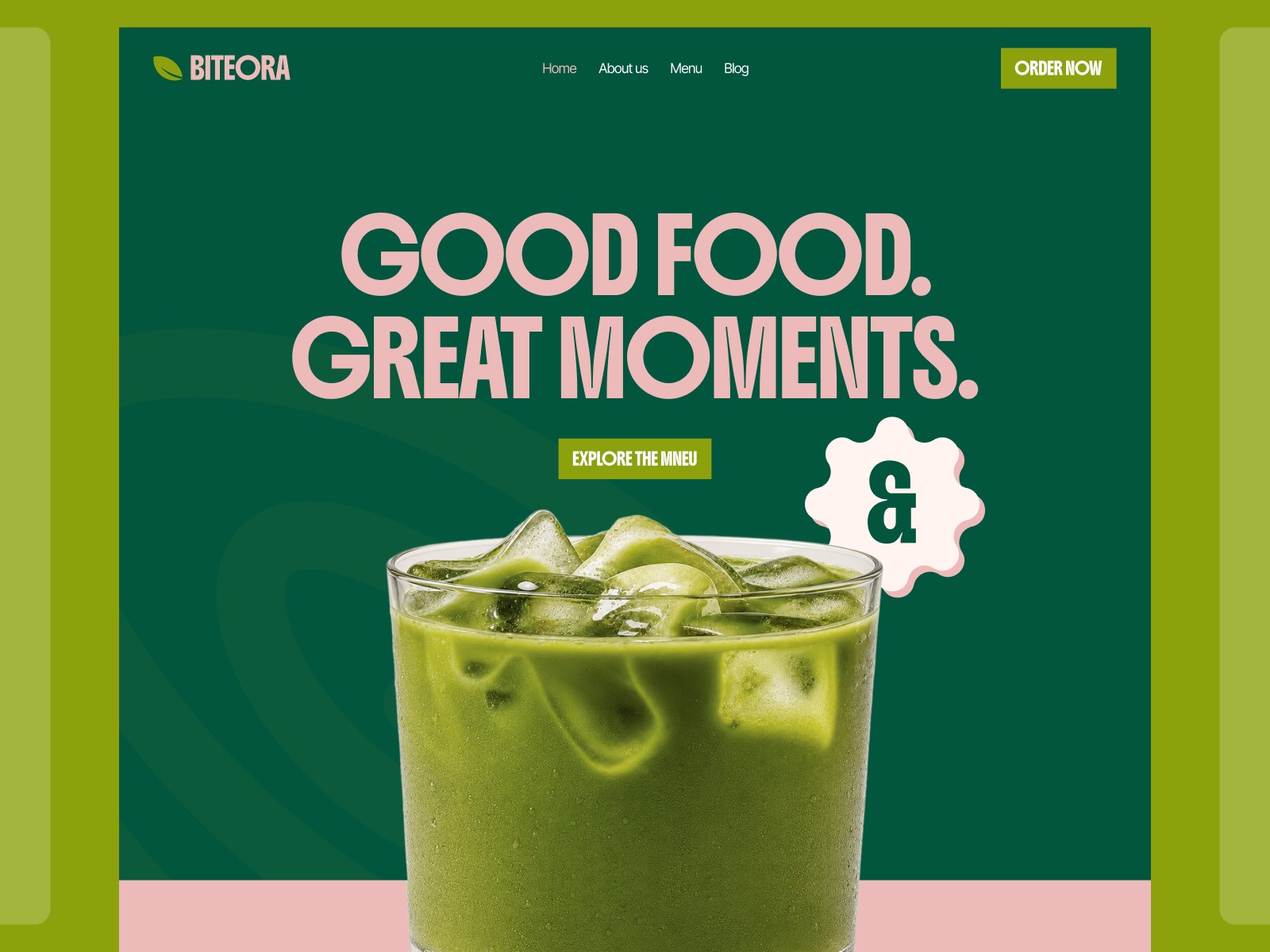 Riteora: Free Ecommerce Website Template by Jiaur R. — Free Food Framer Template preview