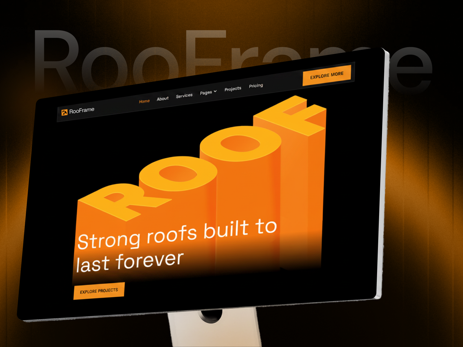 RooFrame: Free Blog Website Template by VictorFlow — Free Home Services Framer Template preview