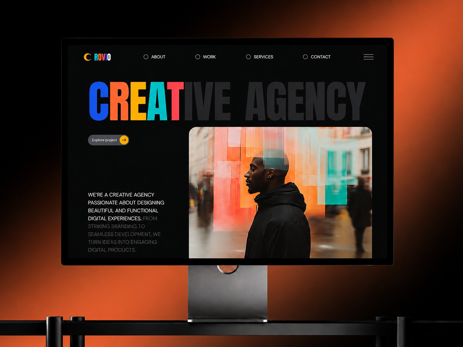Rovio — Free Portfolio Website Template by Zorion Studio — Free Portfolio Template for Framer by Zorion Studio preview