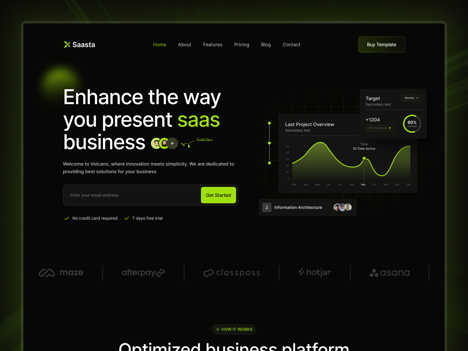 Saata: Free AI Website Template by Tanjim Islam — Free SaaS Framer Template preview