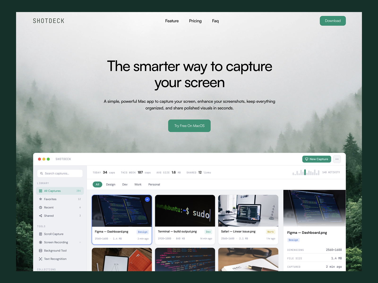 Screenshot: Free SaaS Website Template by Mara Furqaan — Free SaaS Framer Template preview