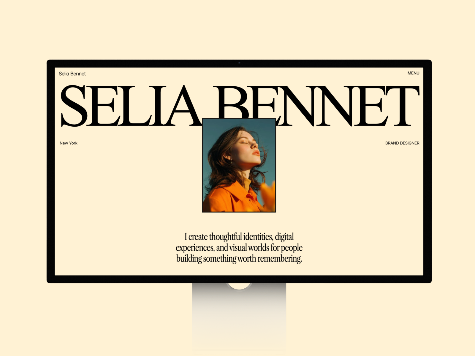 Selia — Free Portfolio Framer Template preview