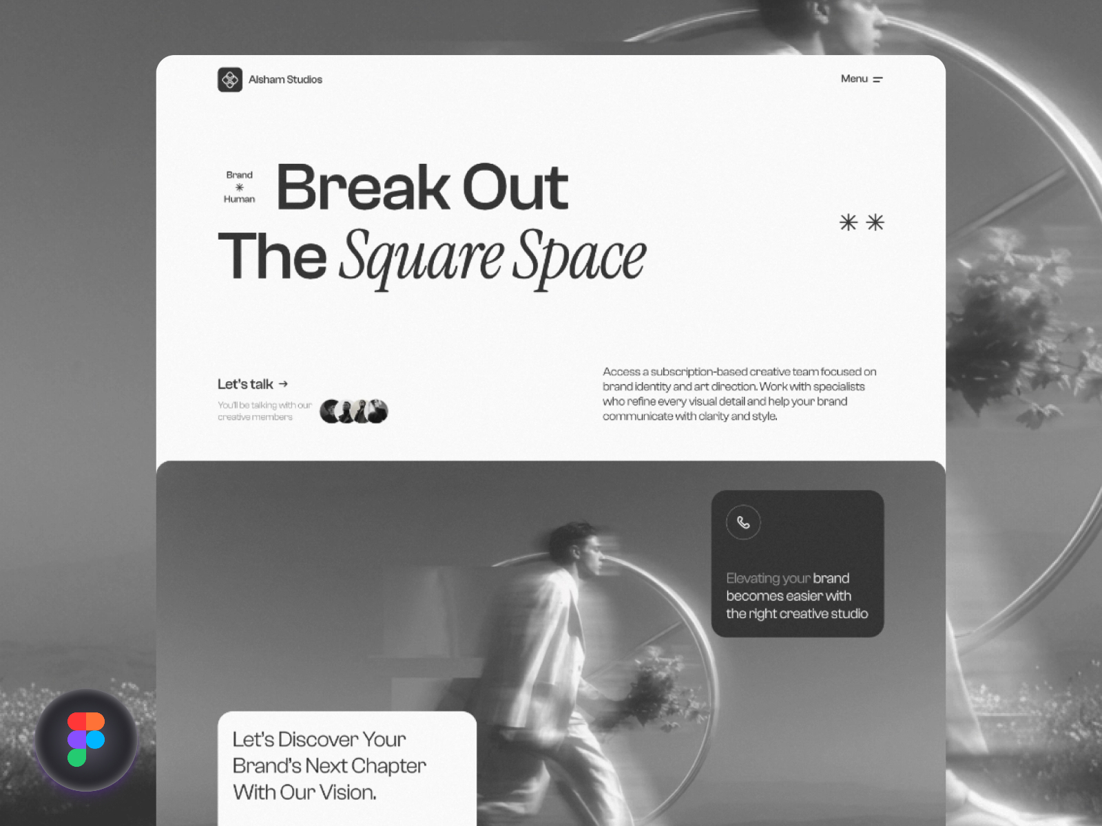 Sham — Free Portfolio Framer Template preview