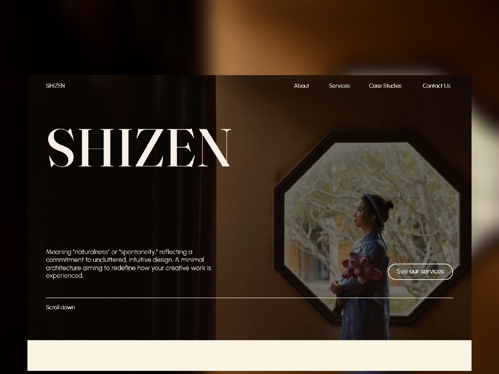 Shizen — Free Portfolio Website Template by Baraiz Digital — Free Portfolio Template for Framer by Baraiz Digital preview