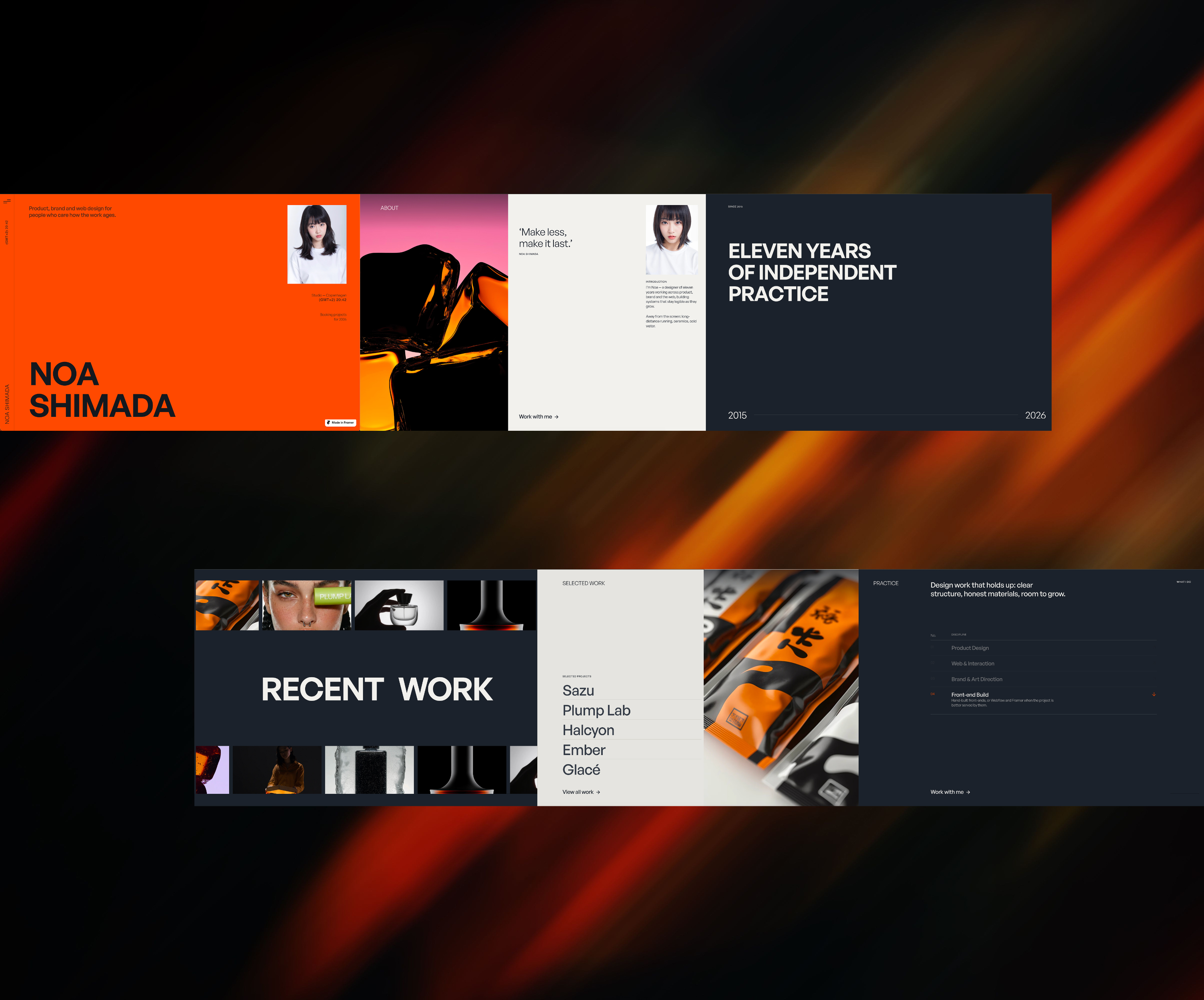 Sidelong — Free Portfolio Framer Template preview