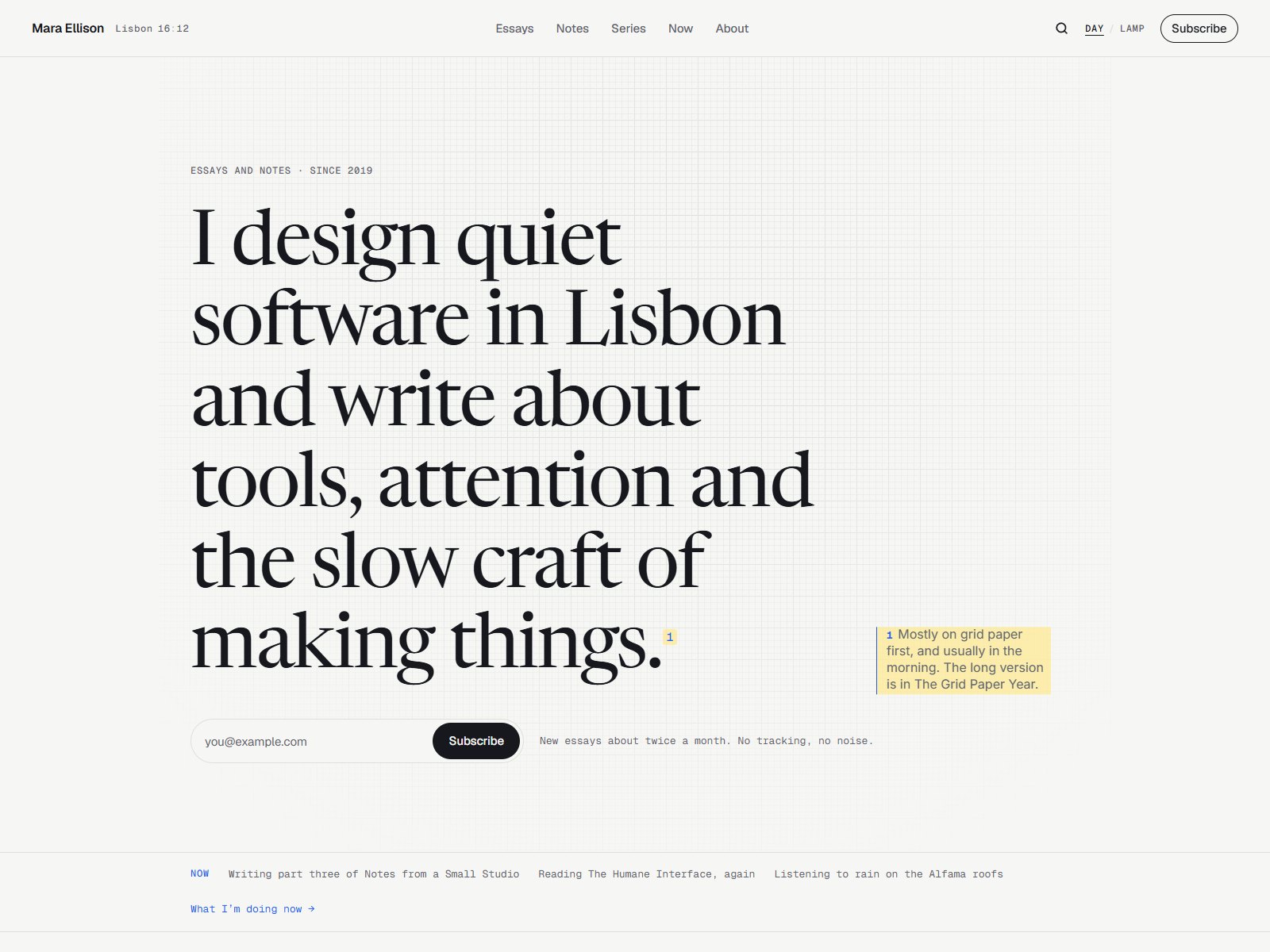 Sidenote — Free Blog Template for Framer preview
