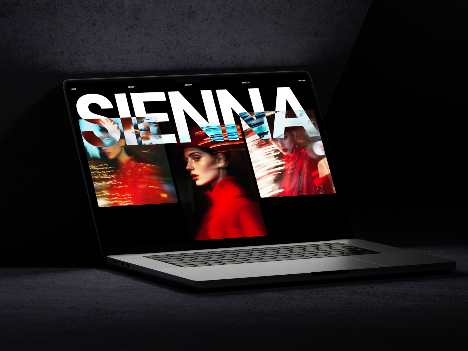 Siennaa: Responsive Portfolio Website Template by Zaid Khan — Free Portfolio Framer Template preview