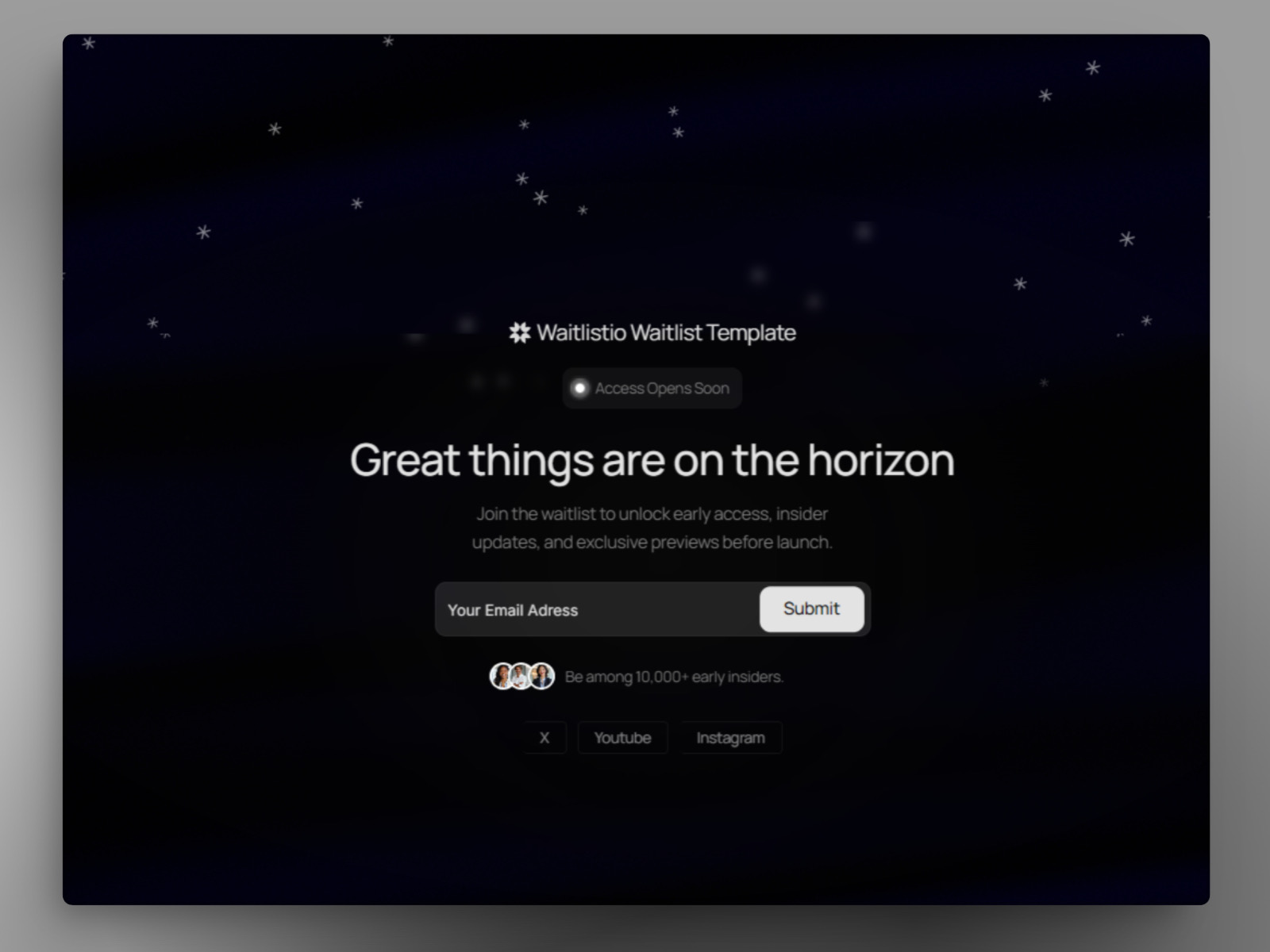 Signuplist – Free Waitlist Landing Page Framer Template preview