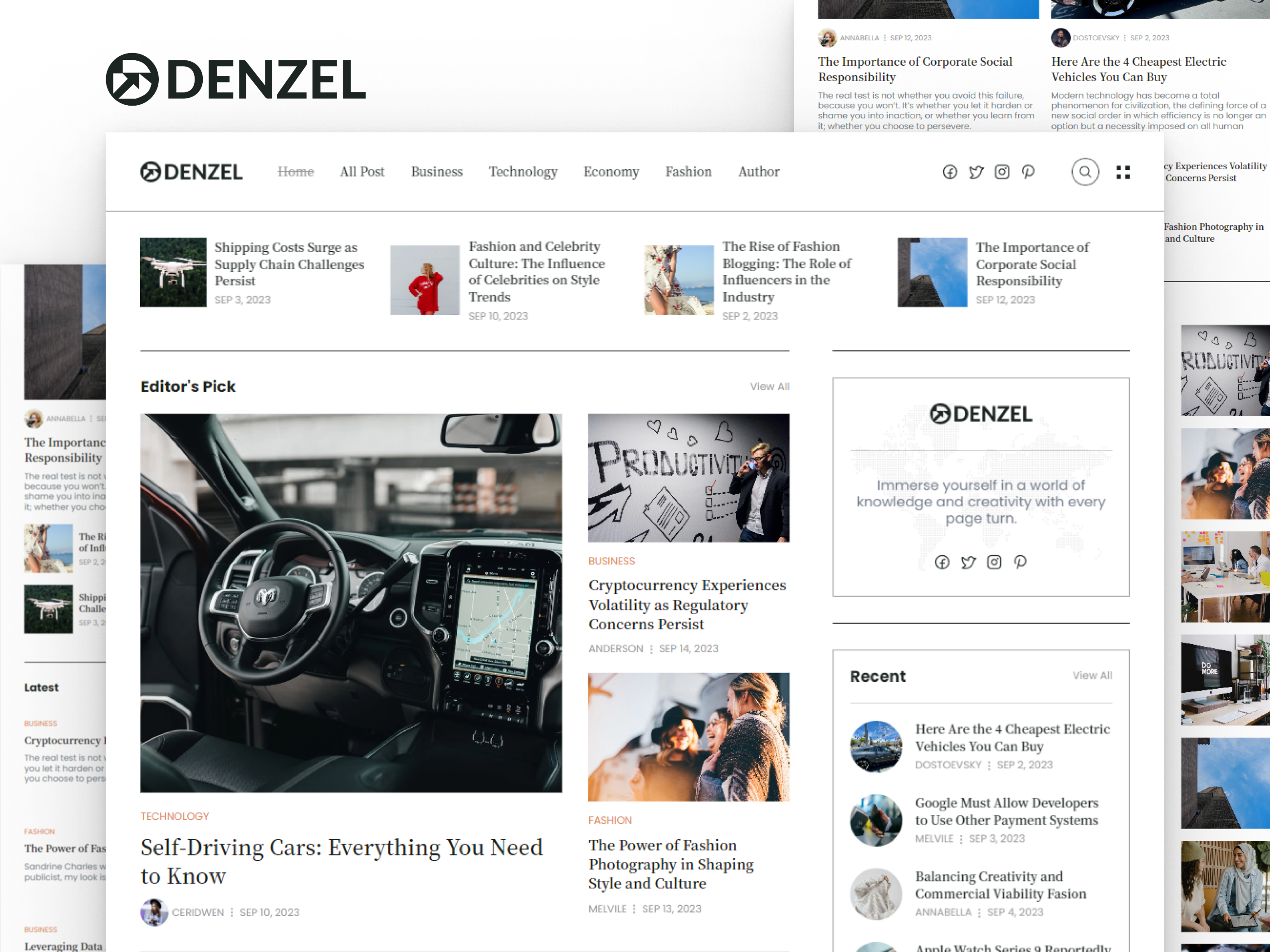 Sinau newspaper: Free Blog Website Template by Bambang Heriyanto — Free Blog Framer Template preview