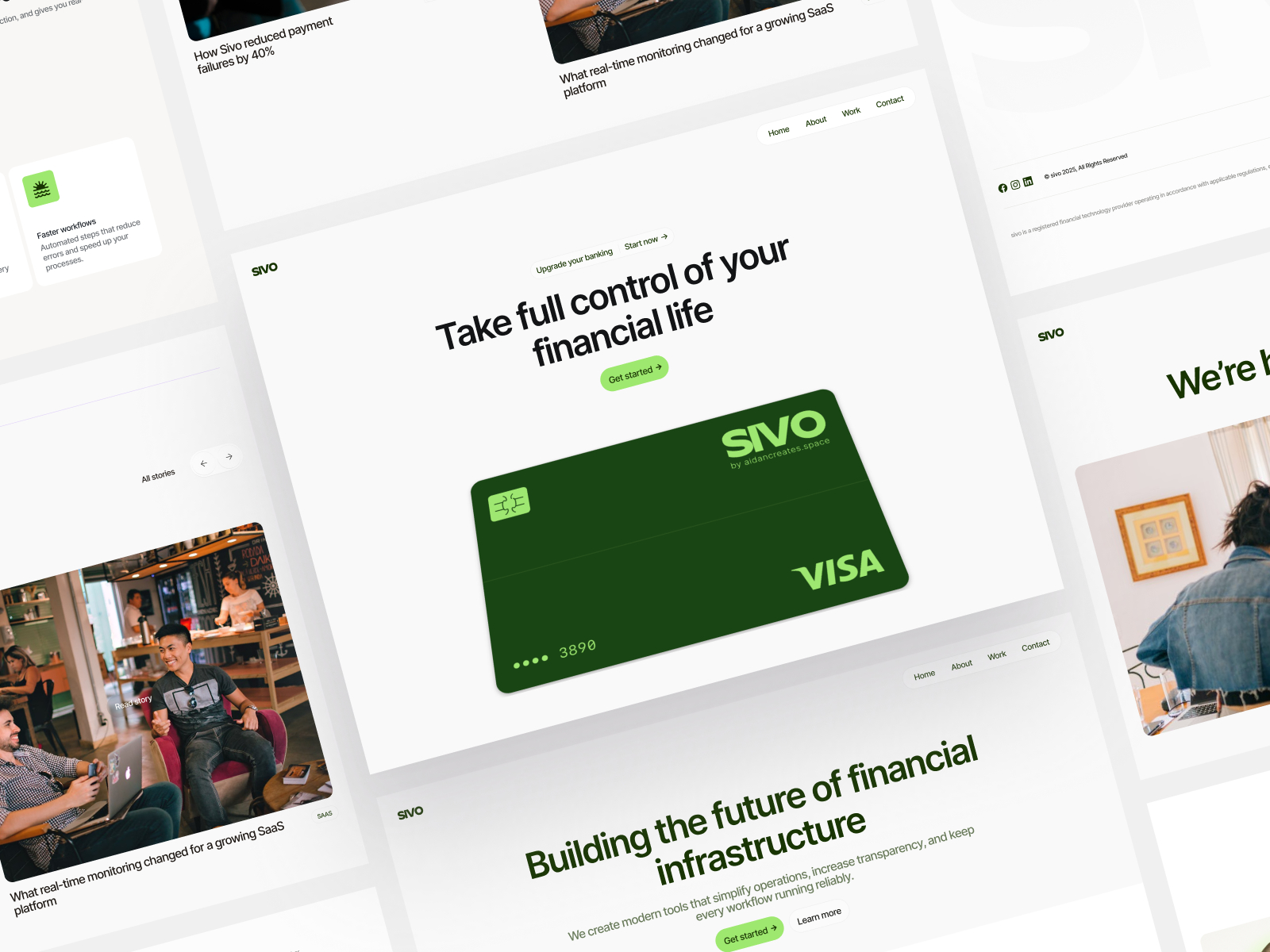 Sivo — Free Finance Framer Template preview