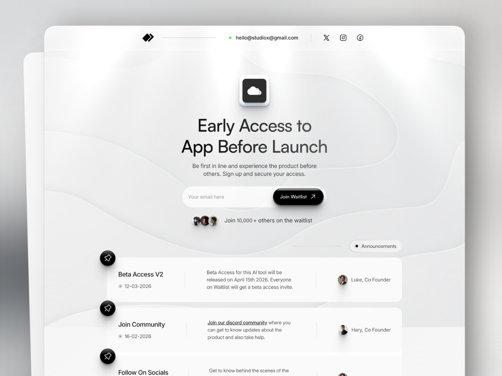 Sniply: Free Landing Page Website Template by Chy 🐾 — Free SaaS Framer Template preview