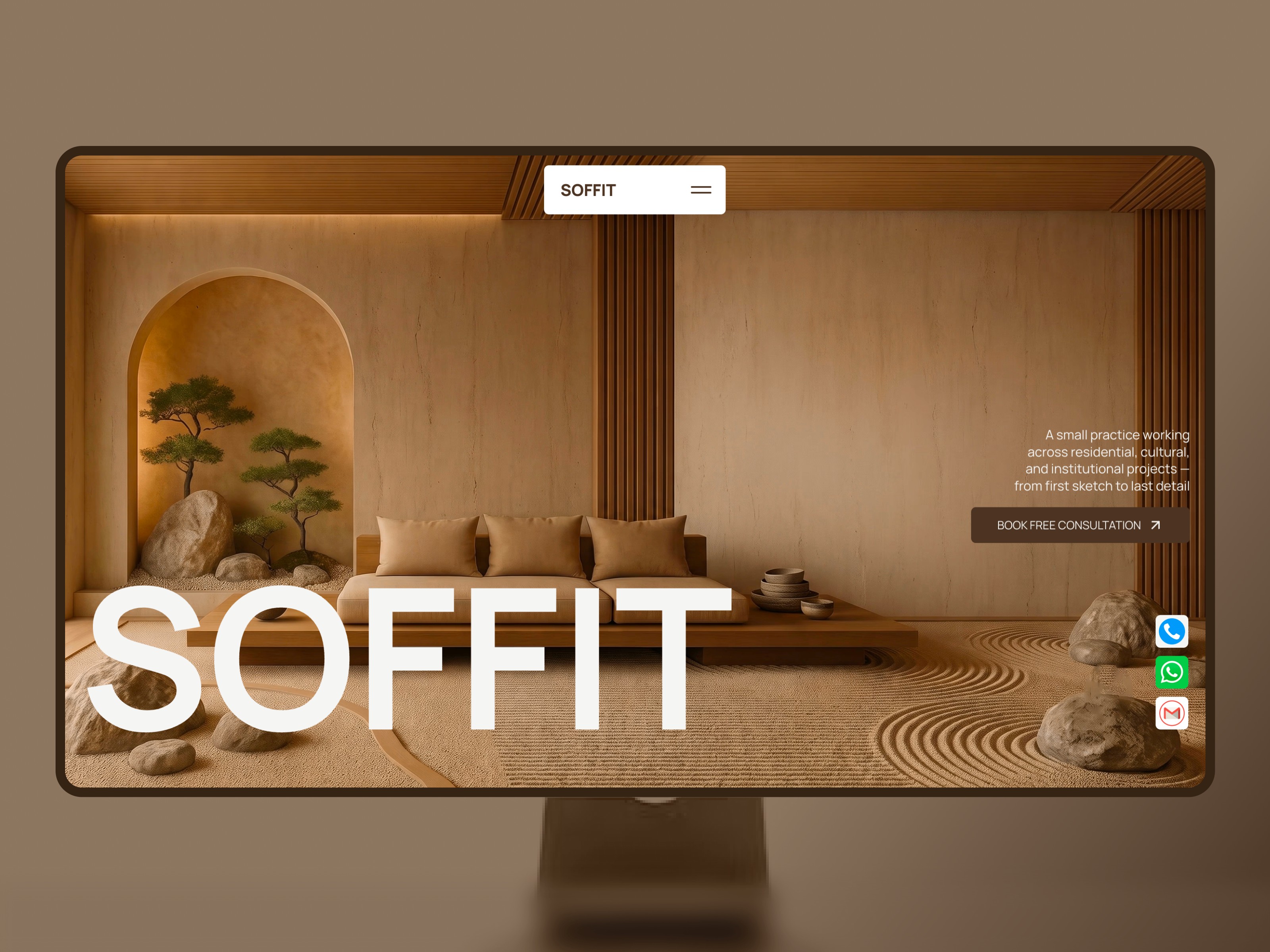 Soffit — Free Portfolio Website Template by Sonal Rastogi — Free Architecture Template for Framer by Sonal Rastogi preview