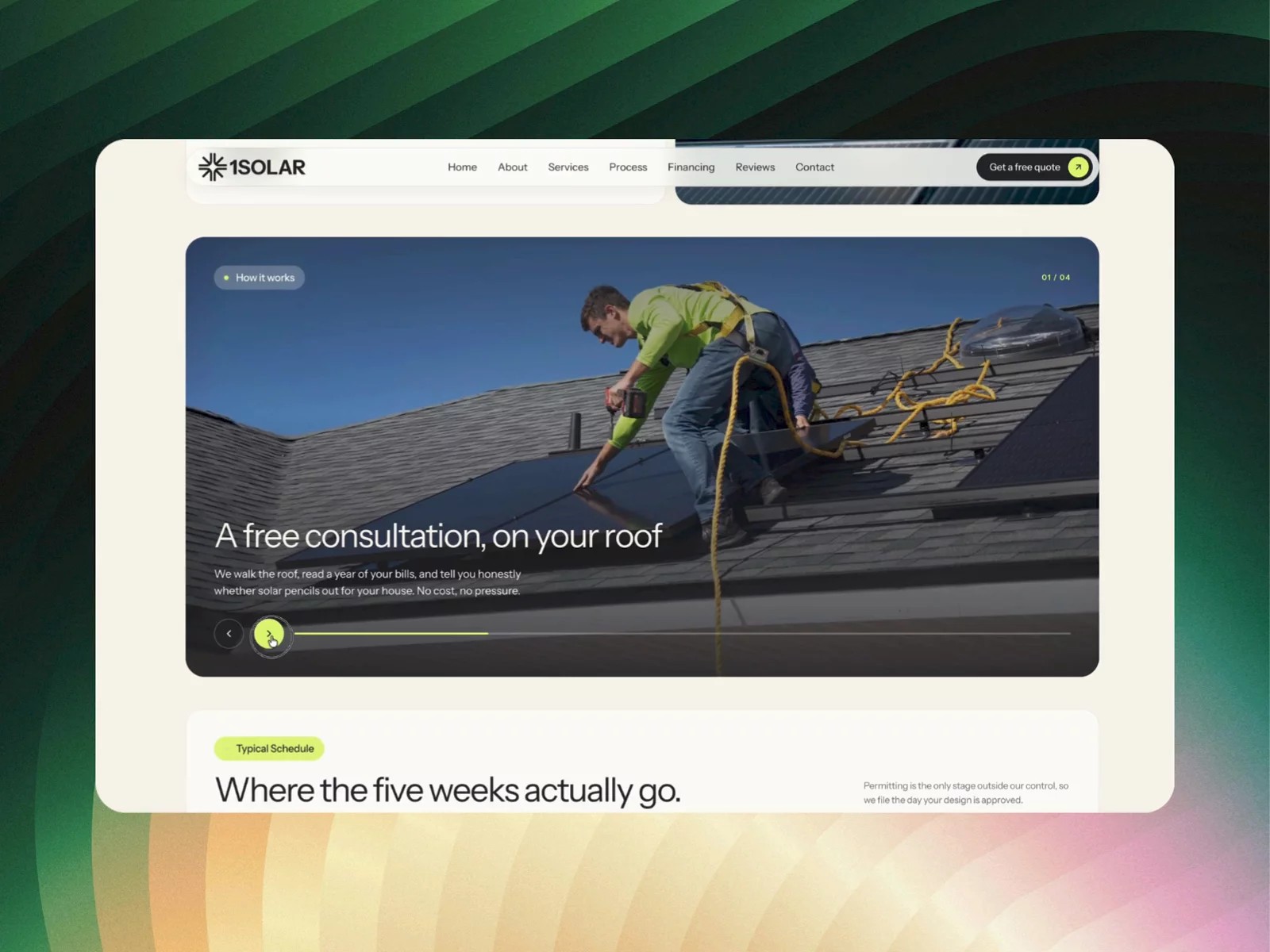 Solarix — Free Personal Website Template by Flo — Free Landing Page Template for Framer by Flo preview
