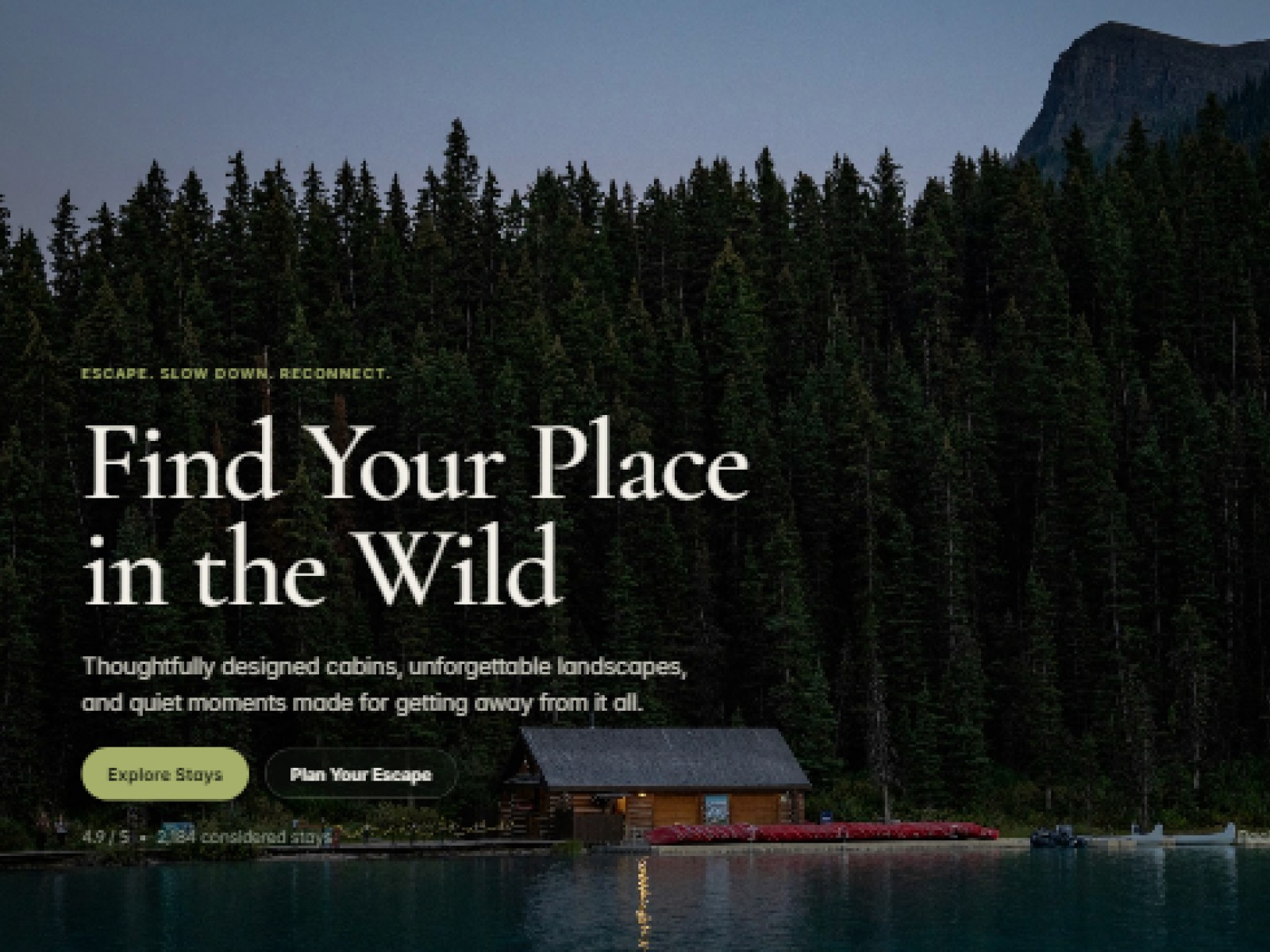 Sonderwild Retreats: Free Entertainment Website Template by Ahmad khan — Free Landing Page Framer Template preview