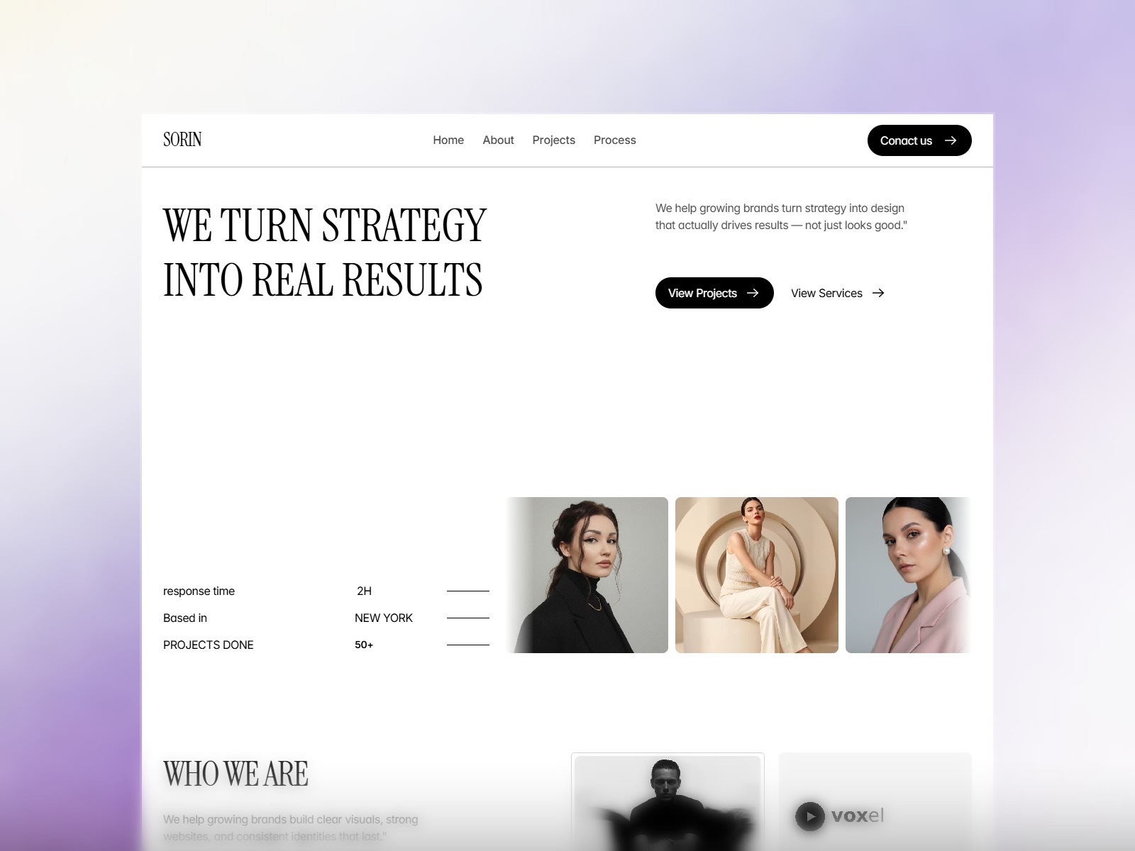Sorin — Free Agency Template for Framer by Temlix preview