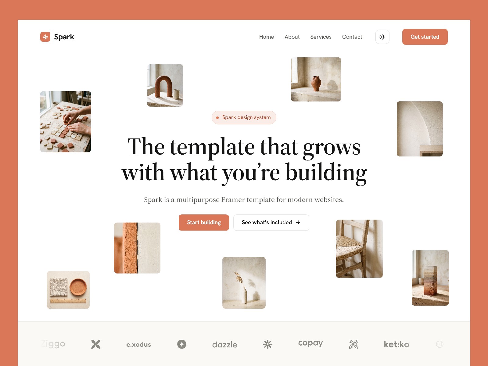 Spark X — Free Agency Website Template by Md Muminul Hasan Khan — Free Agency Template for Framer by Md Muminul Hasan Khan preview
