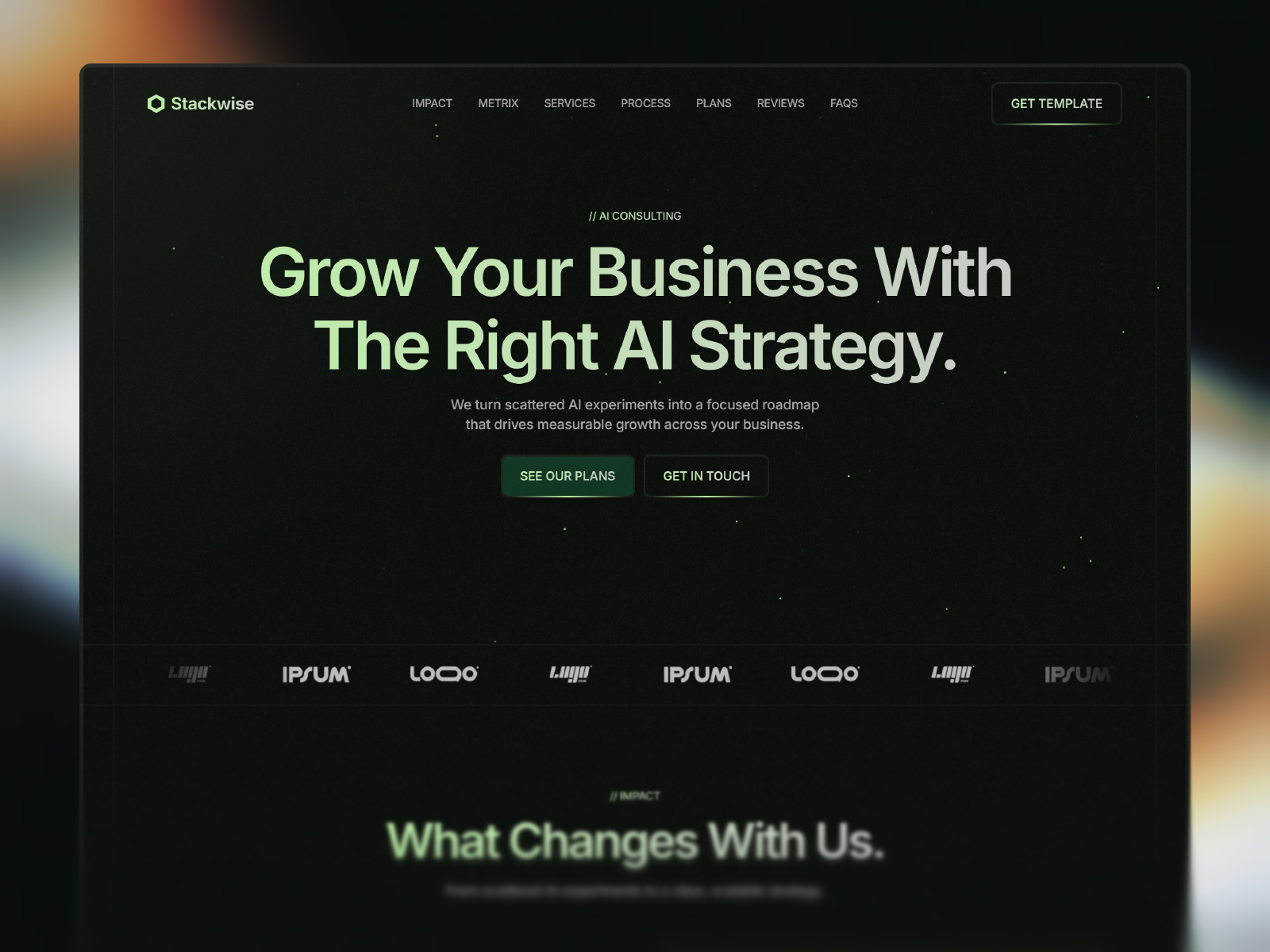 Stackwise: Free AI Website Template by Marso Angelov — Free Agency Framer Template preview
