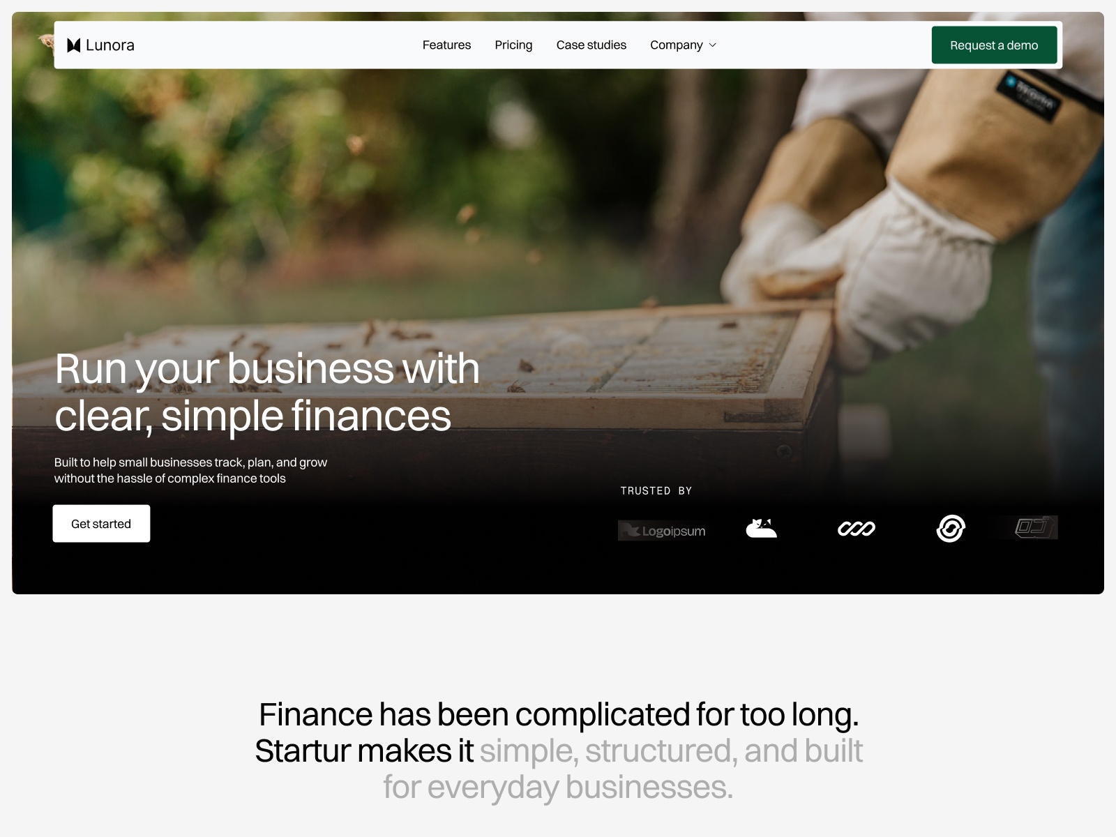 Startur — Free Finance Framer Template preview
