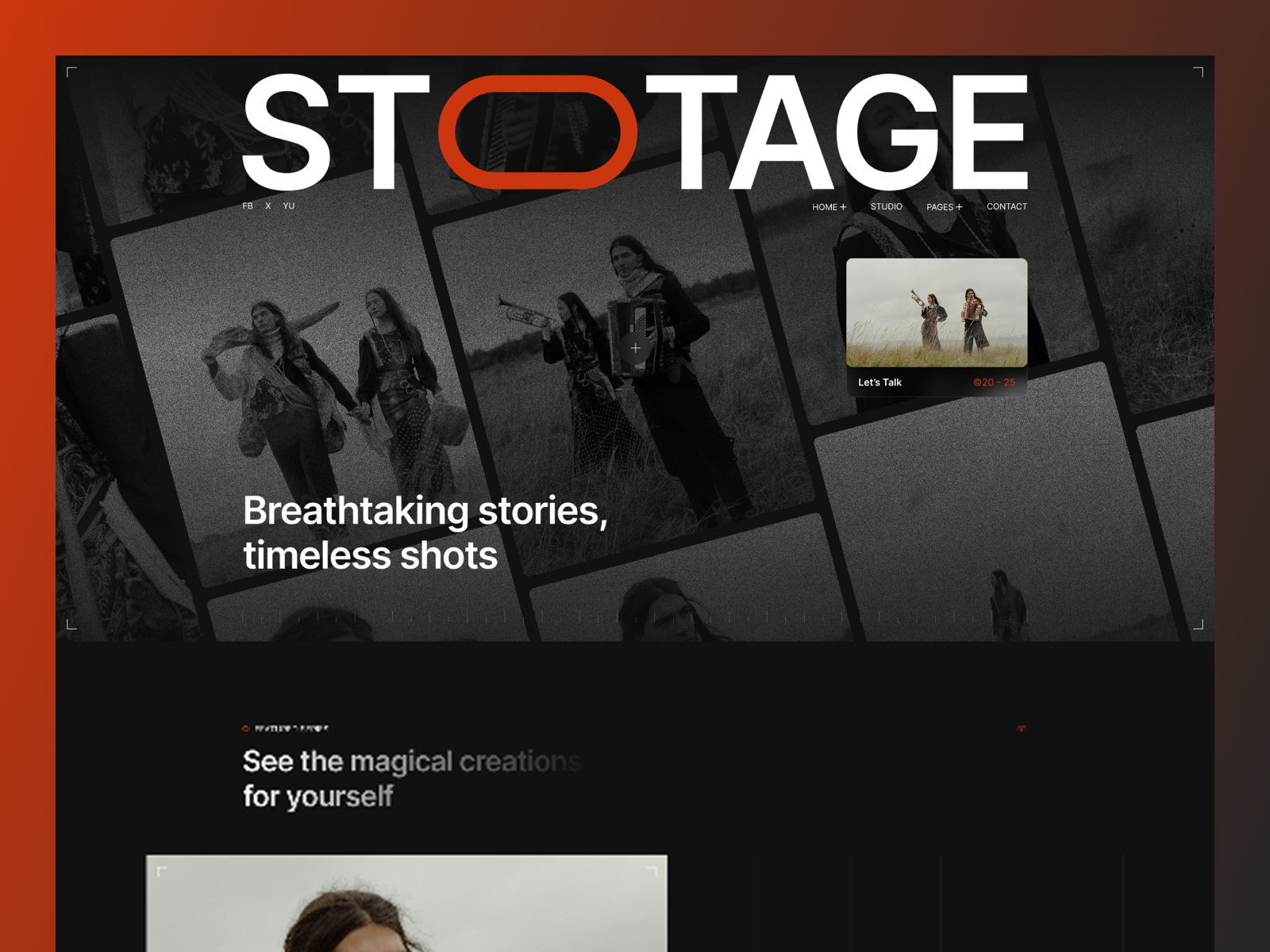 Stotage — Free Events Framer Template preview