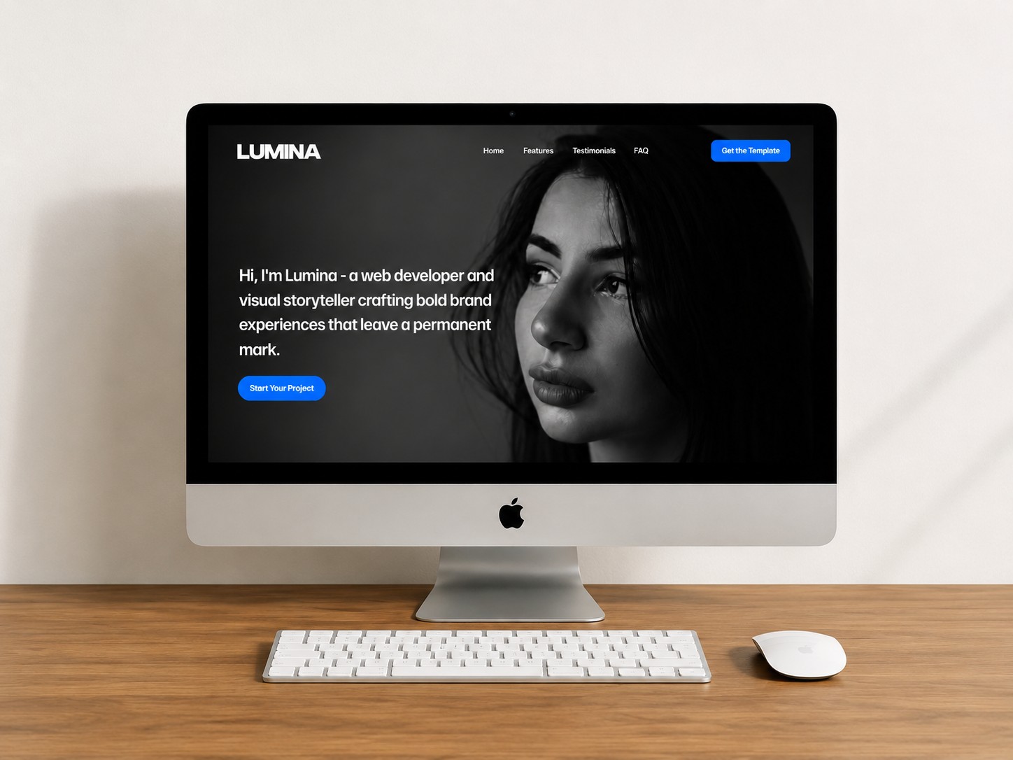 Studio Lumina — Free Portfolio Website Template by Jephthah Ledum — Free Portfolio Template for Framer by Jephthah Ledum preview