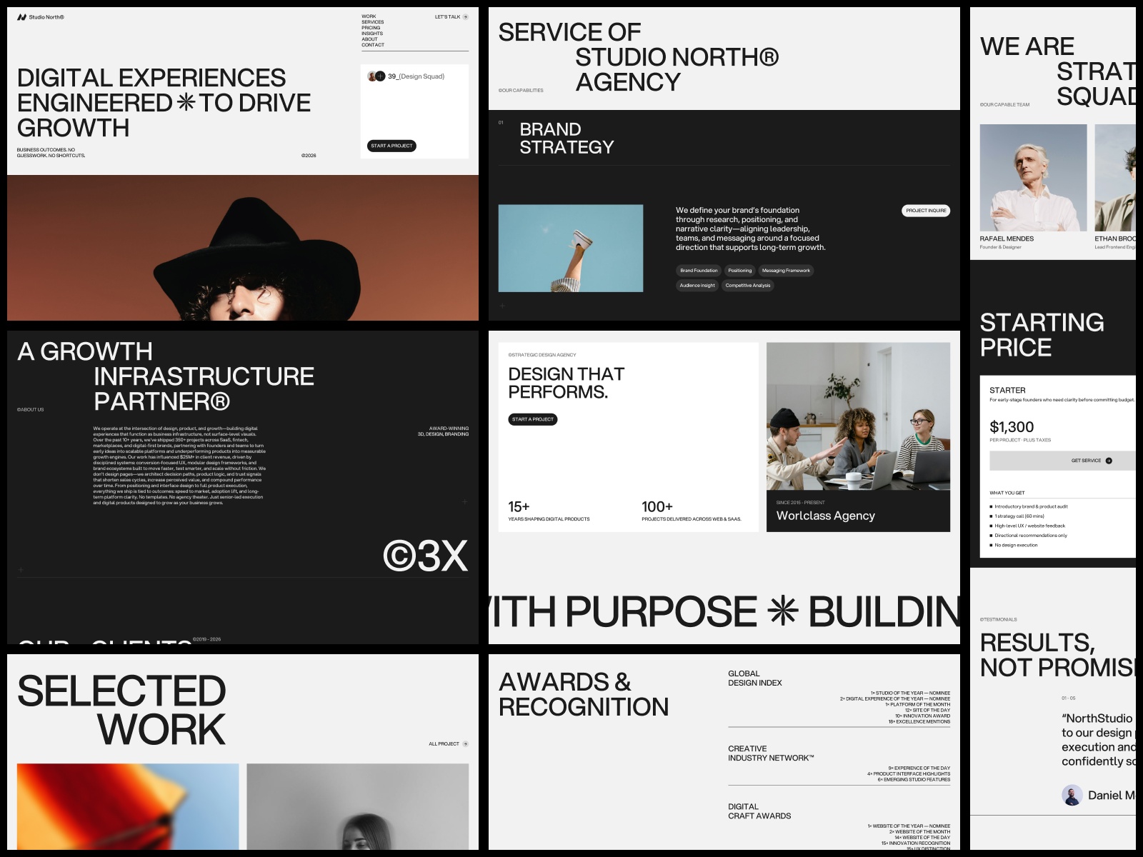 StudioNorth — Free Portfolio Framer Template preview