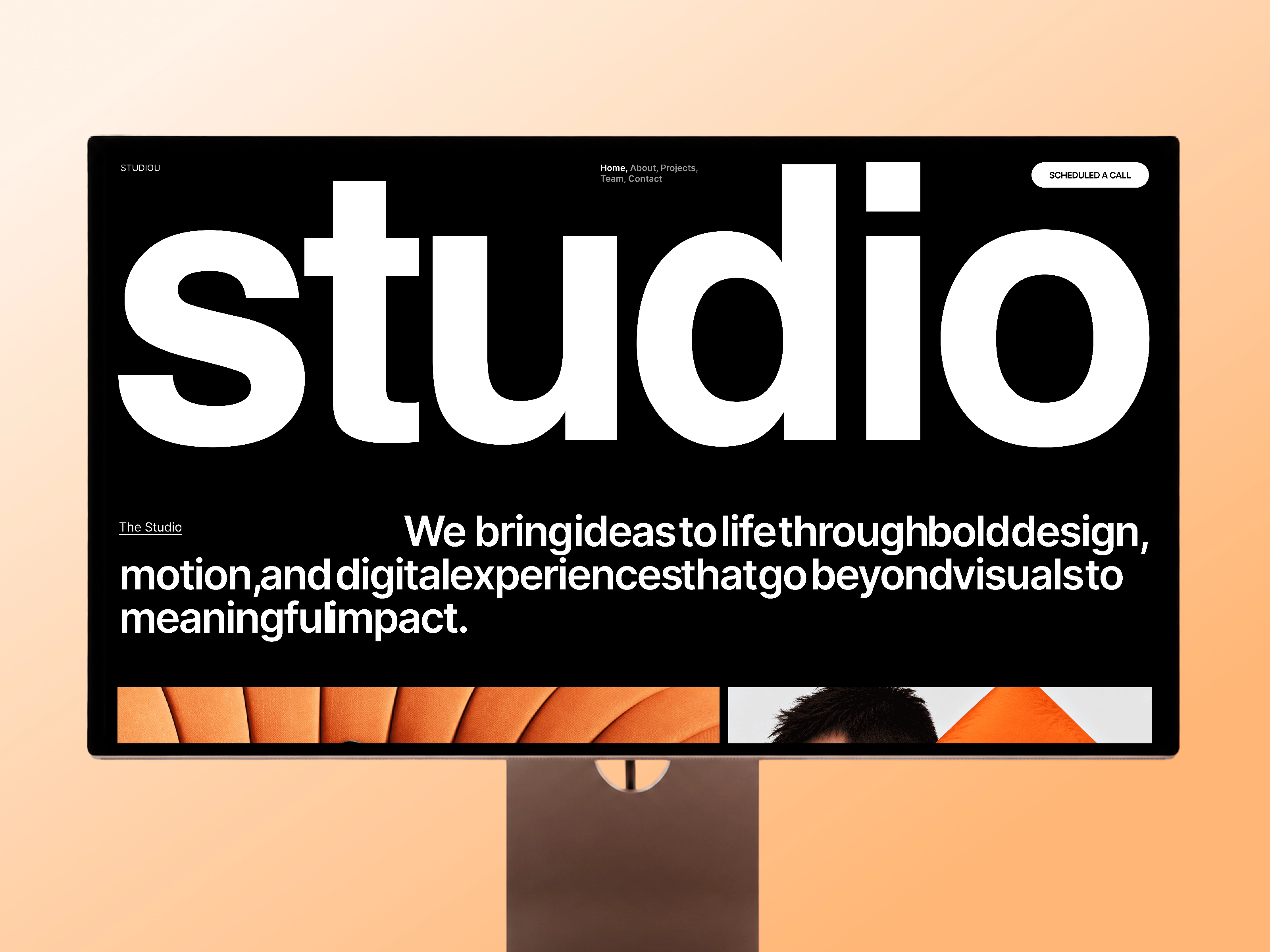 Studiou — Free Agency Template for Framer preview