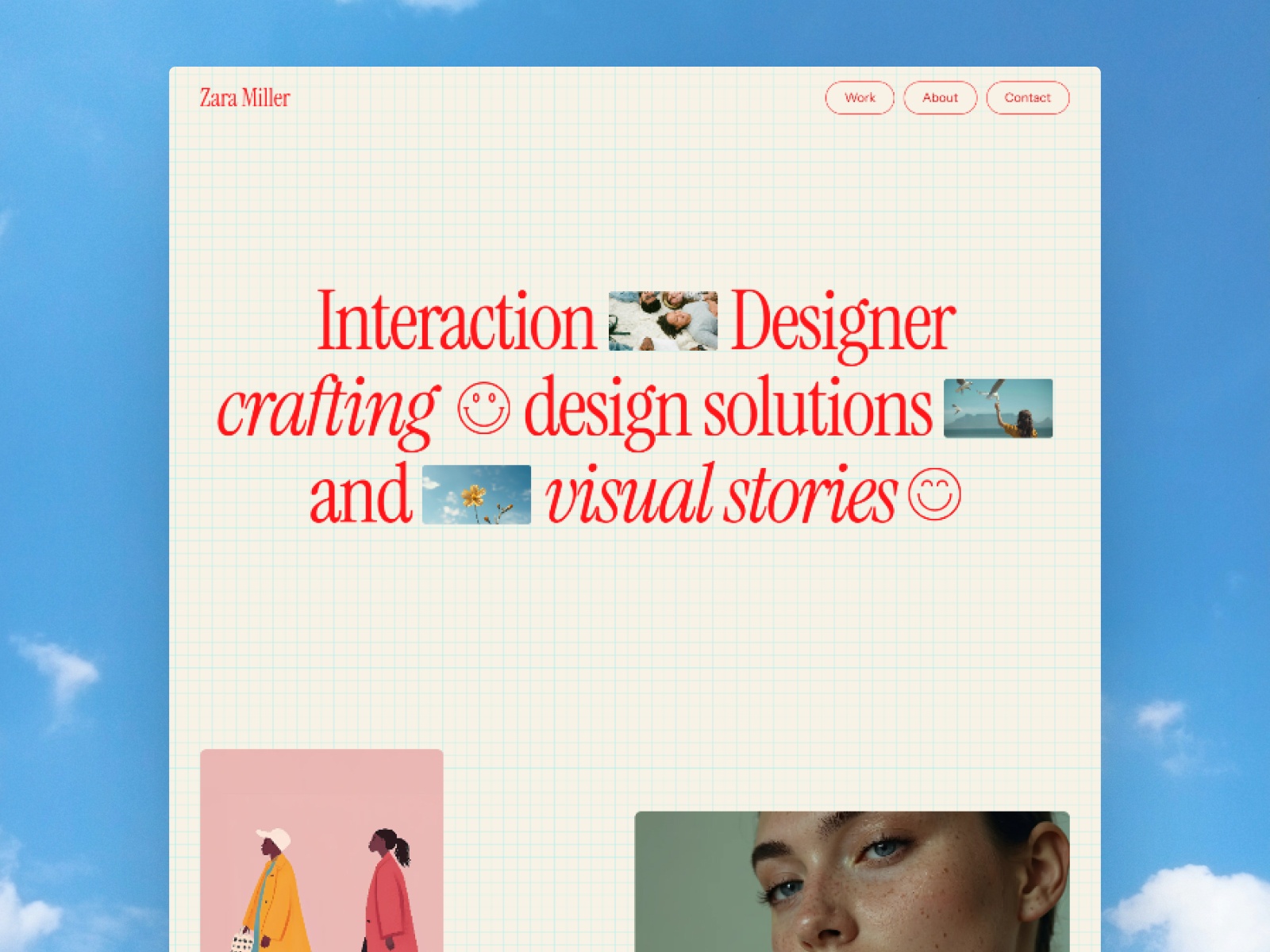 Sugarwave: Free Portfolio Website Template by BarbWeb — Free Portfolio Framer Template preview