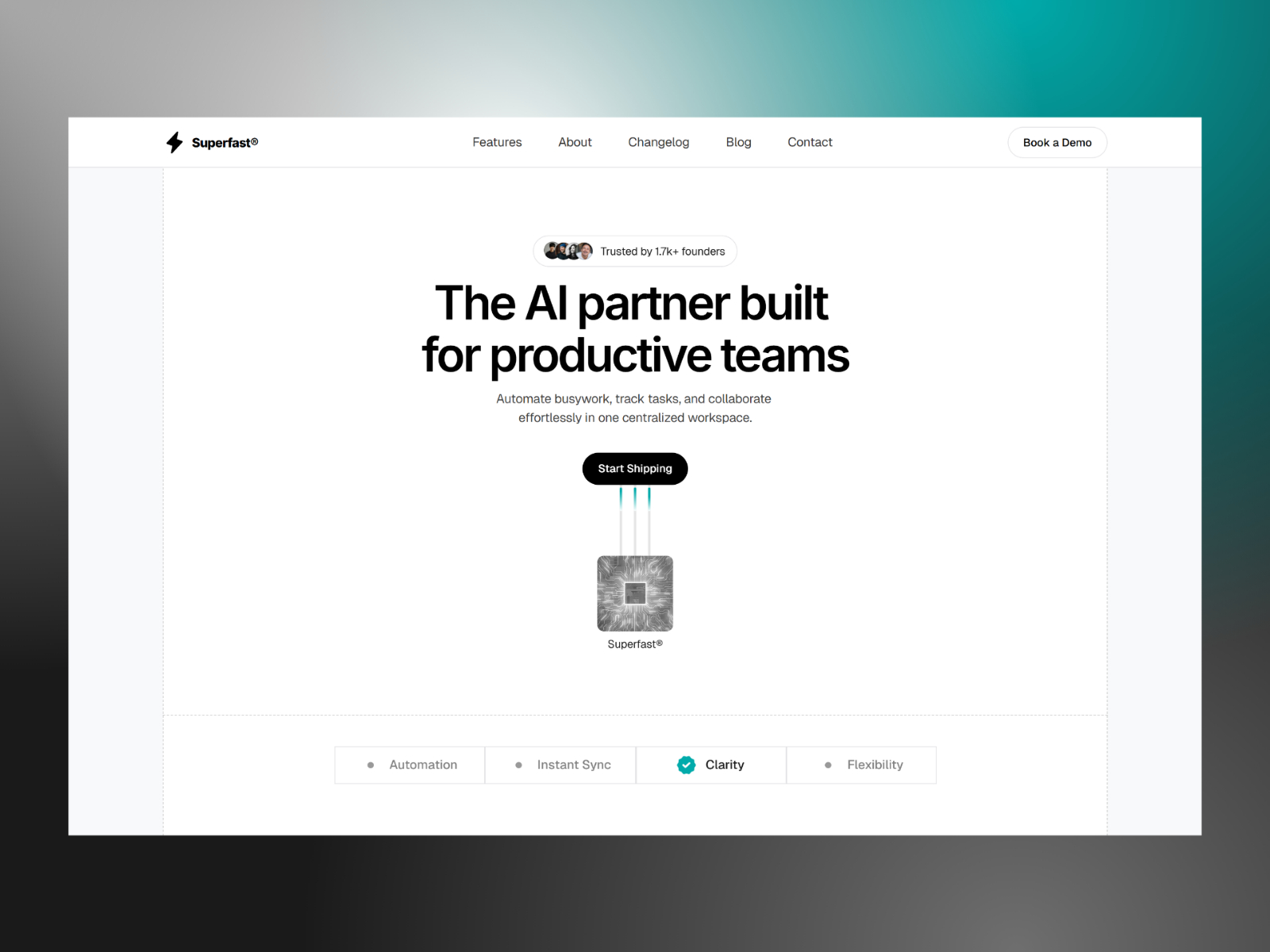 Superfast® — Free SaaS Framer Template preview