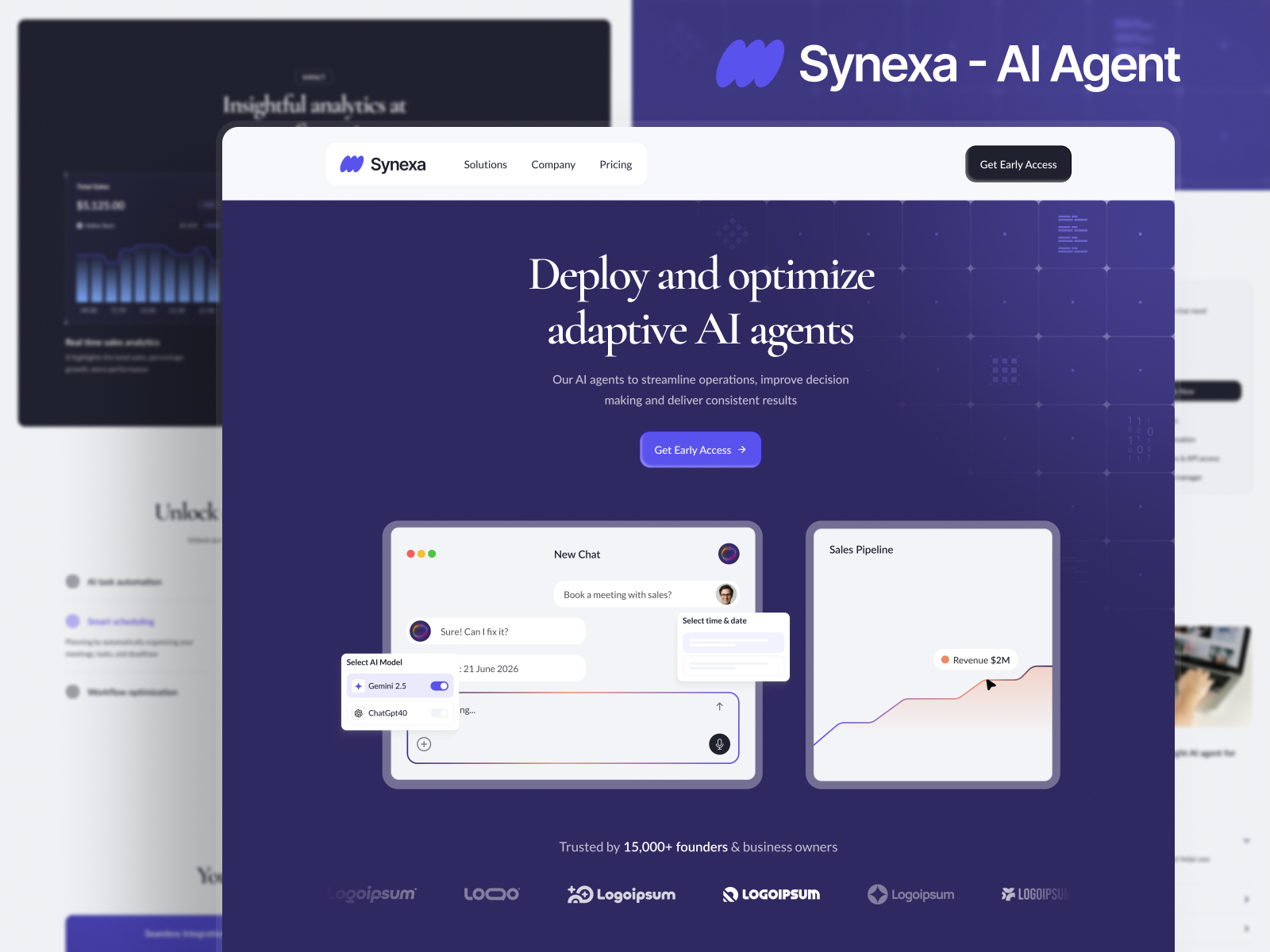 Synexaa — Free Automotive Framer Template preview