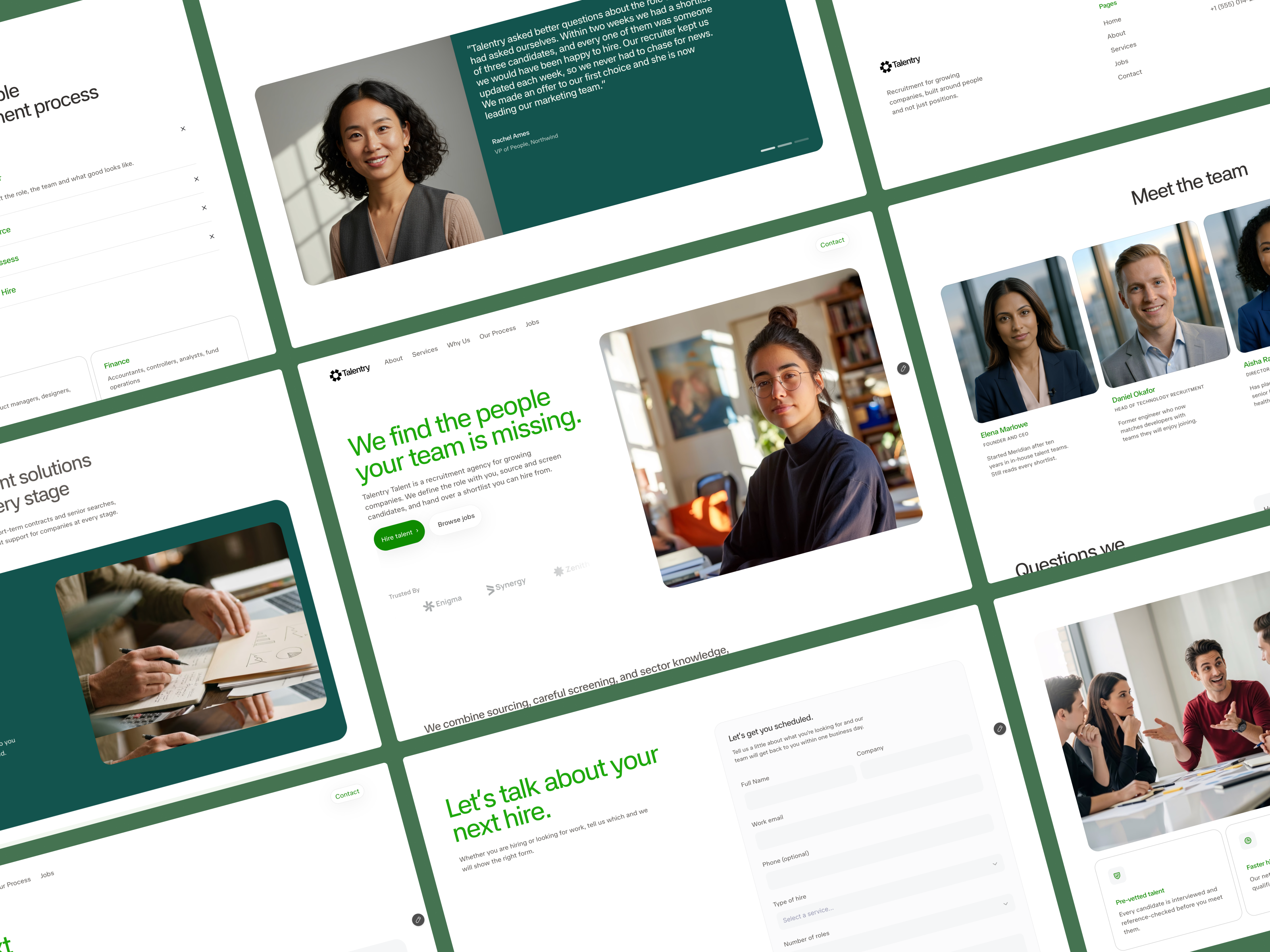 Talentry — Free HR Template for Framer by Vinayak Thakur preview