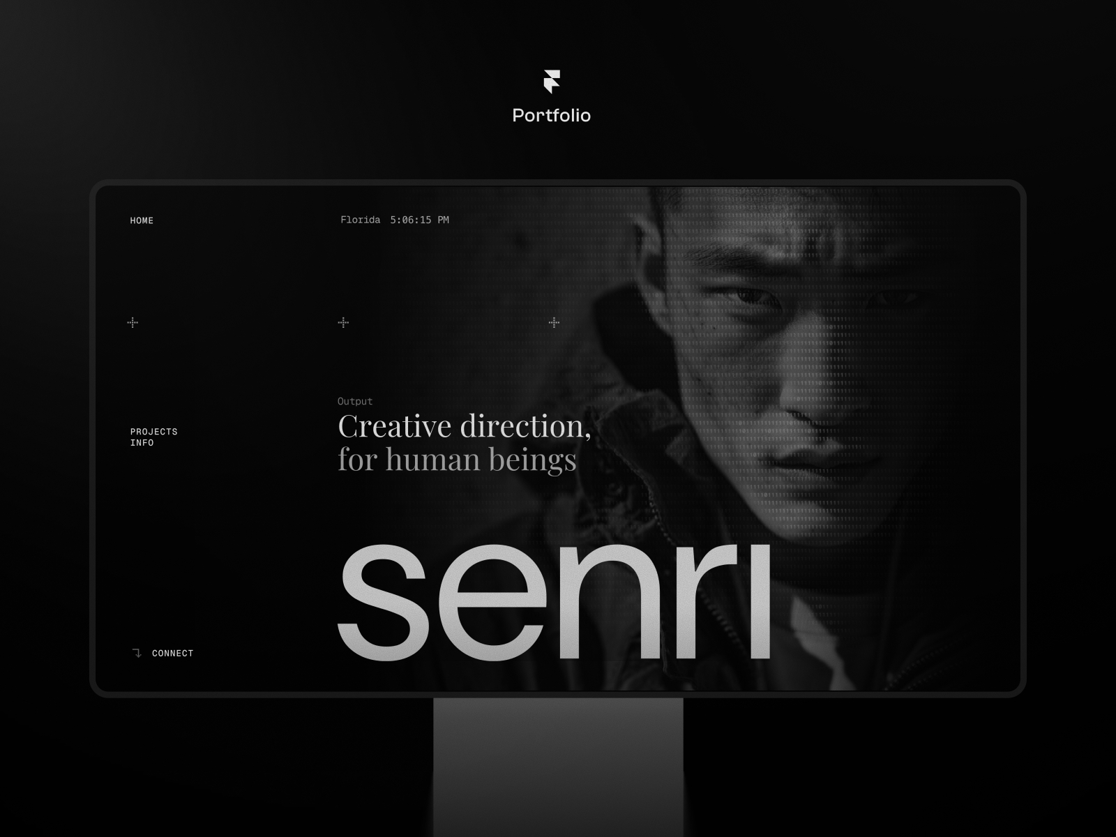 TD_Senri — Free Portfolio Framer Template preview