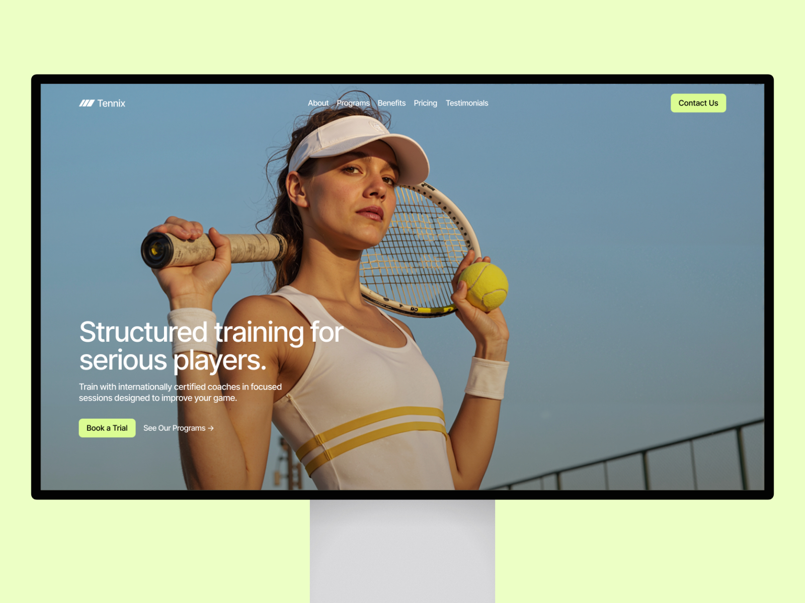 Tennix — Free Education Framer Template preview