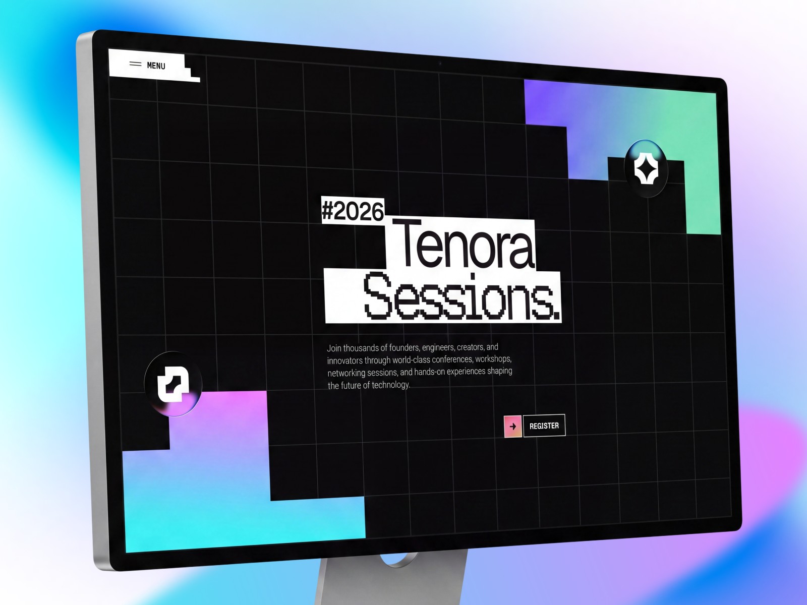 Tenora: Free AI Website Template by N!nh™ Studio — Free Events Framer Template preview