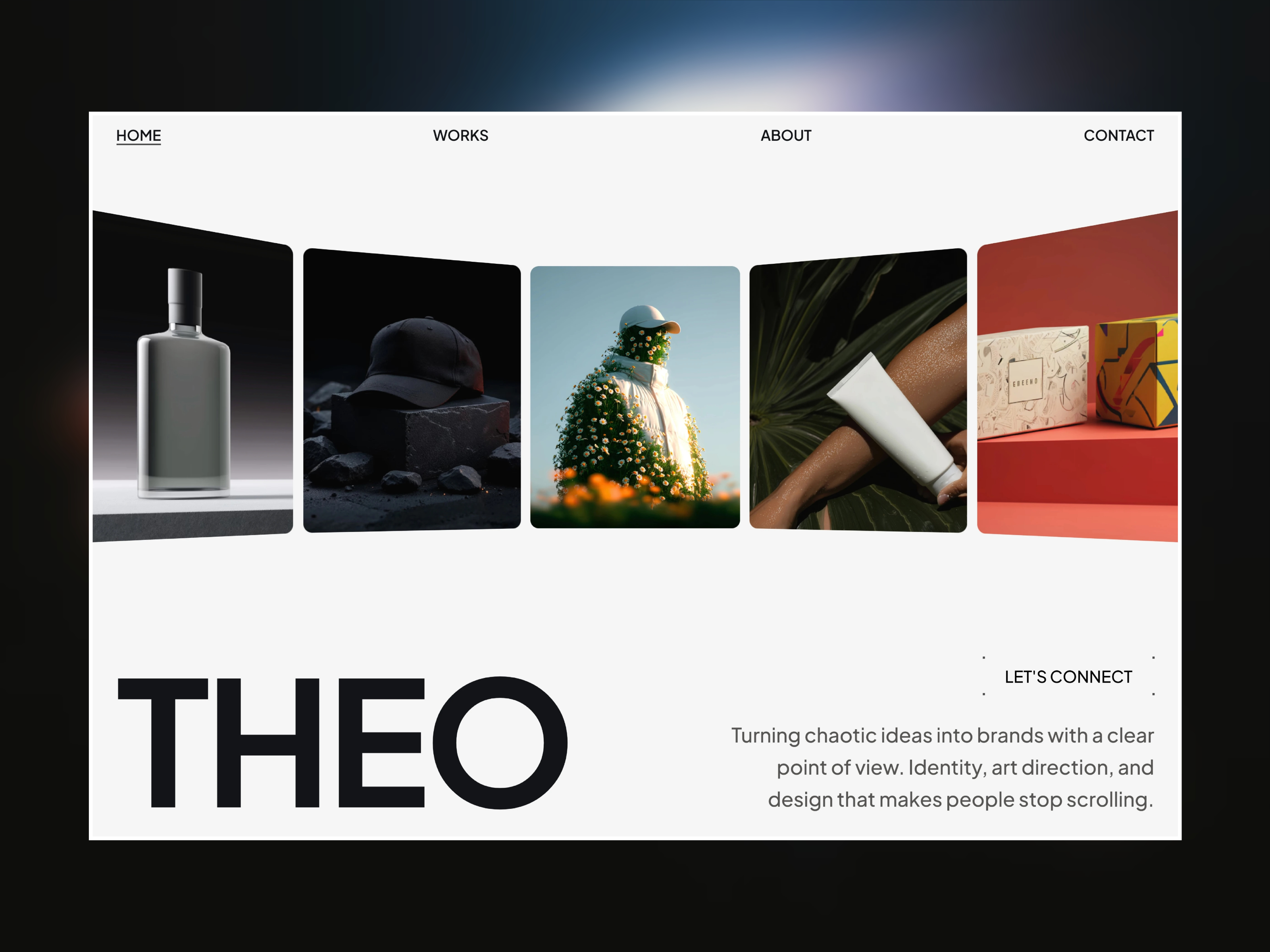 Théo — Free Portfolio Framer Template preview