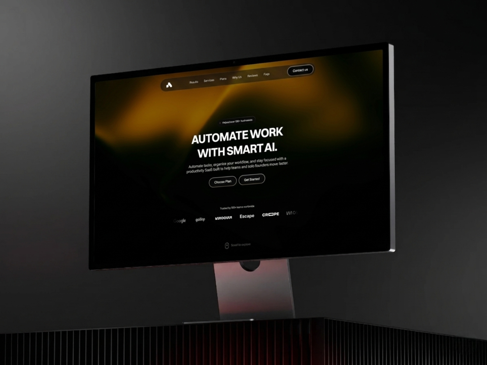 The Helium: Free Portfolio Website Template by Work Champion — Free Portfolio Framer Template preview