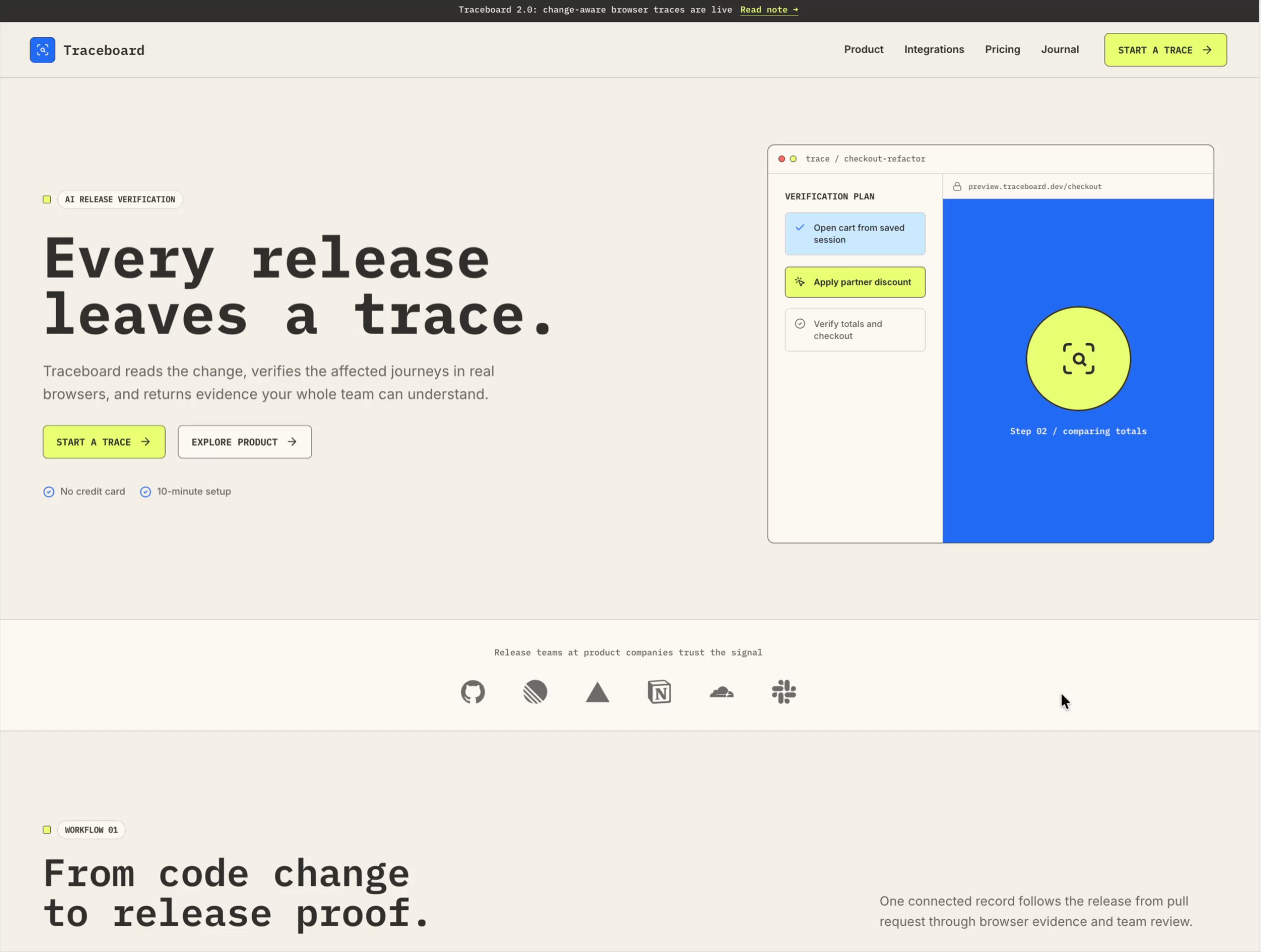 Traceboard: Free AI Website Template by Kayra Studio — Free SaaS Framer Template preview