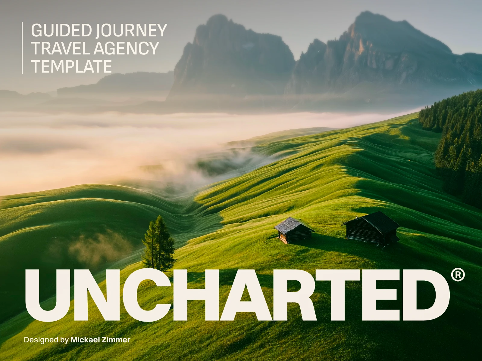Uncharted — Free Travel Template for Framer by Mickael zimmer preview